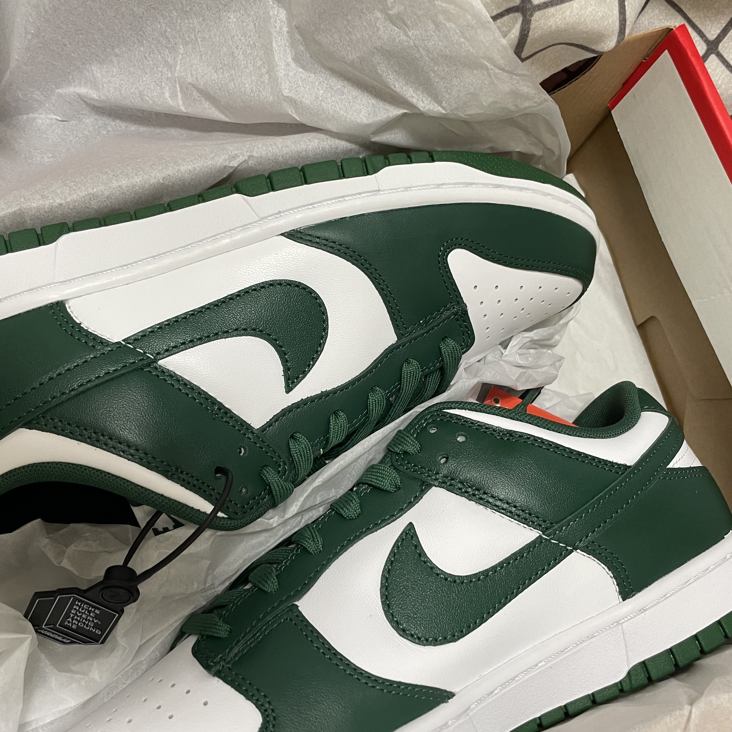 Nike Dunk Low Retro Varsity Green 착용 스타일