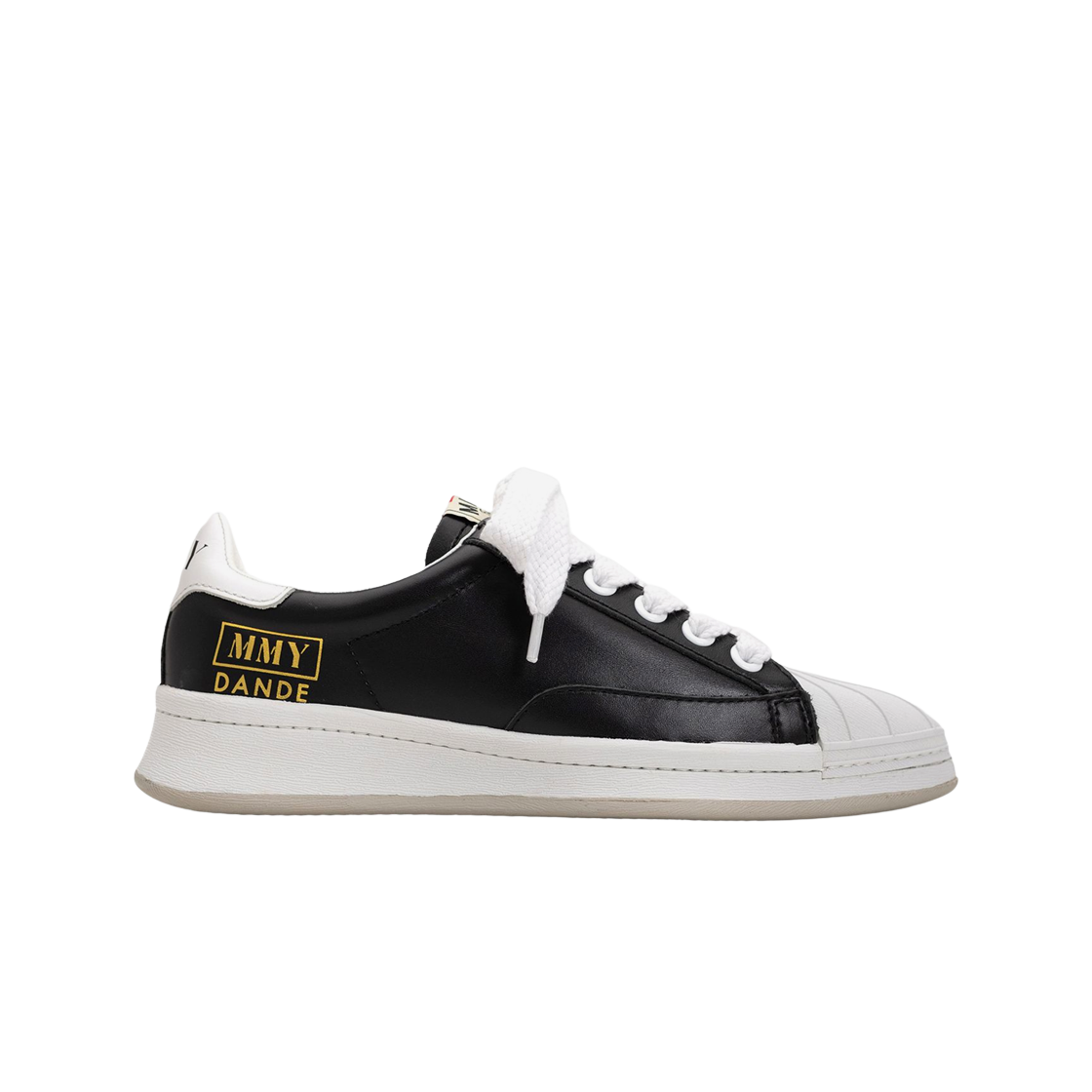 (W) 메종 미하라 야스히로 단데 OG 솔 레더 로우탑 스니커즈 블랙((W) Maison Mihara Yasuhiro Dande OG Sole Leather Low-top Sneakers Black) - 1