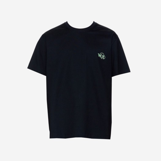 우영미 글로우 그래픽 티셔츠 블랙 - 22SS
