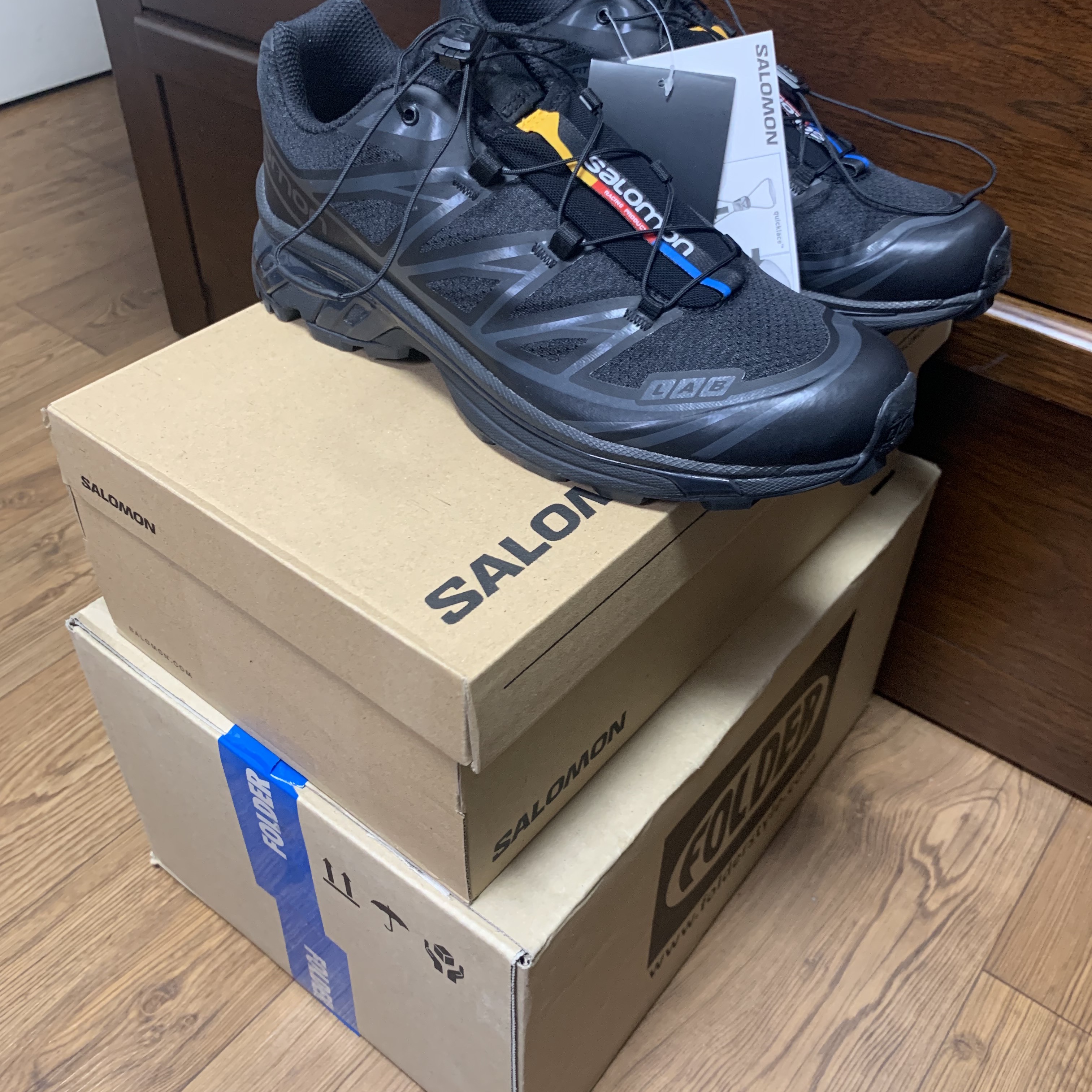 Salomon XT-6 ADV Black 착용 스타일 - 3