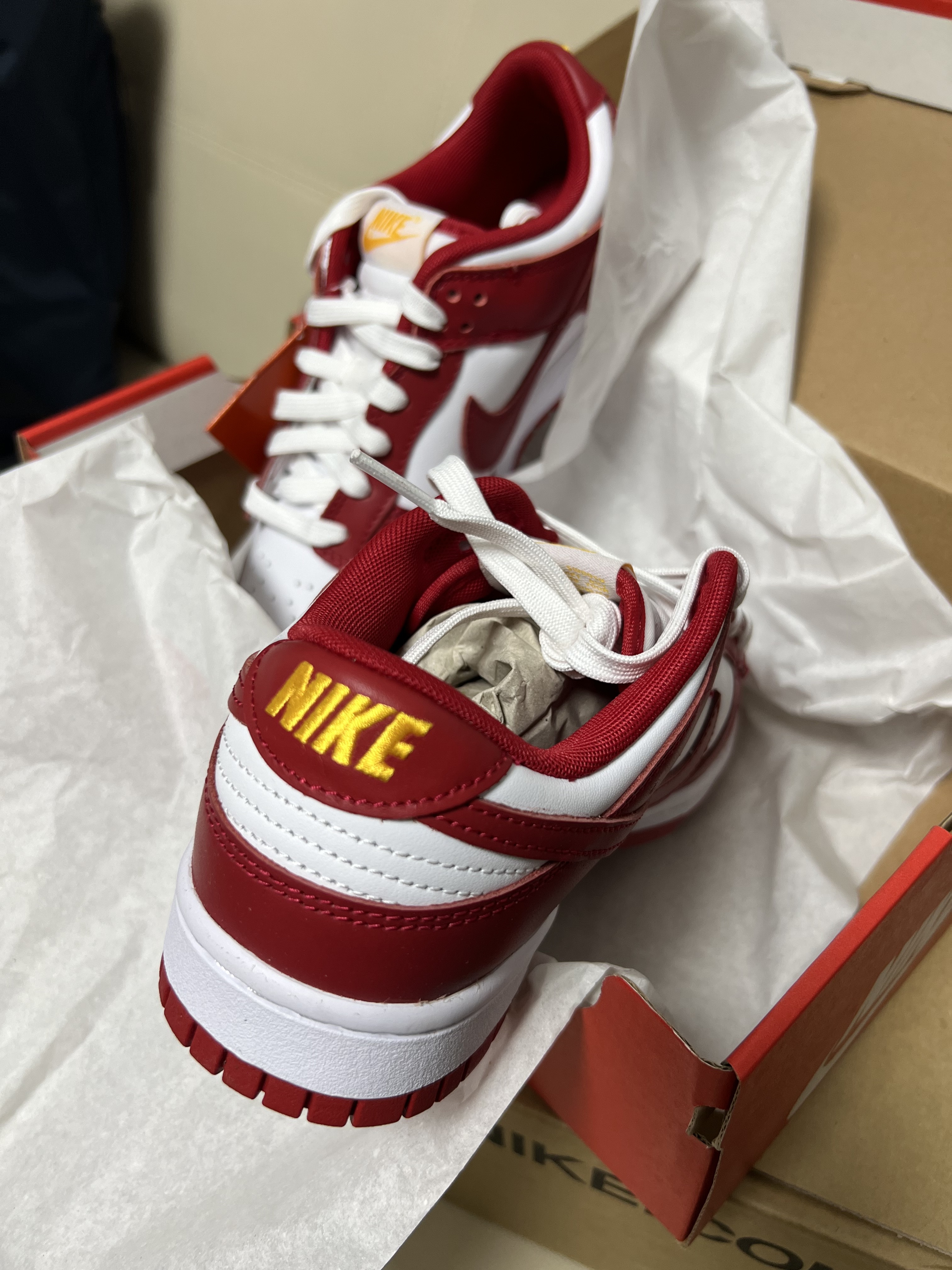 Nike Dunk Low Retro Gym Red 착용 스타일 - 1