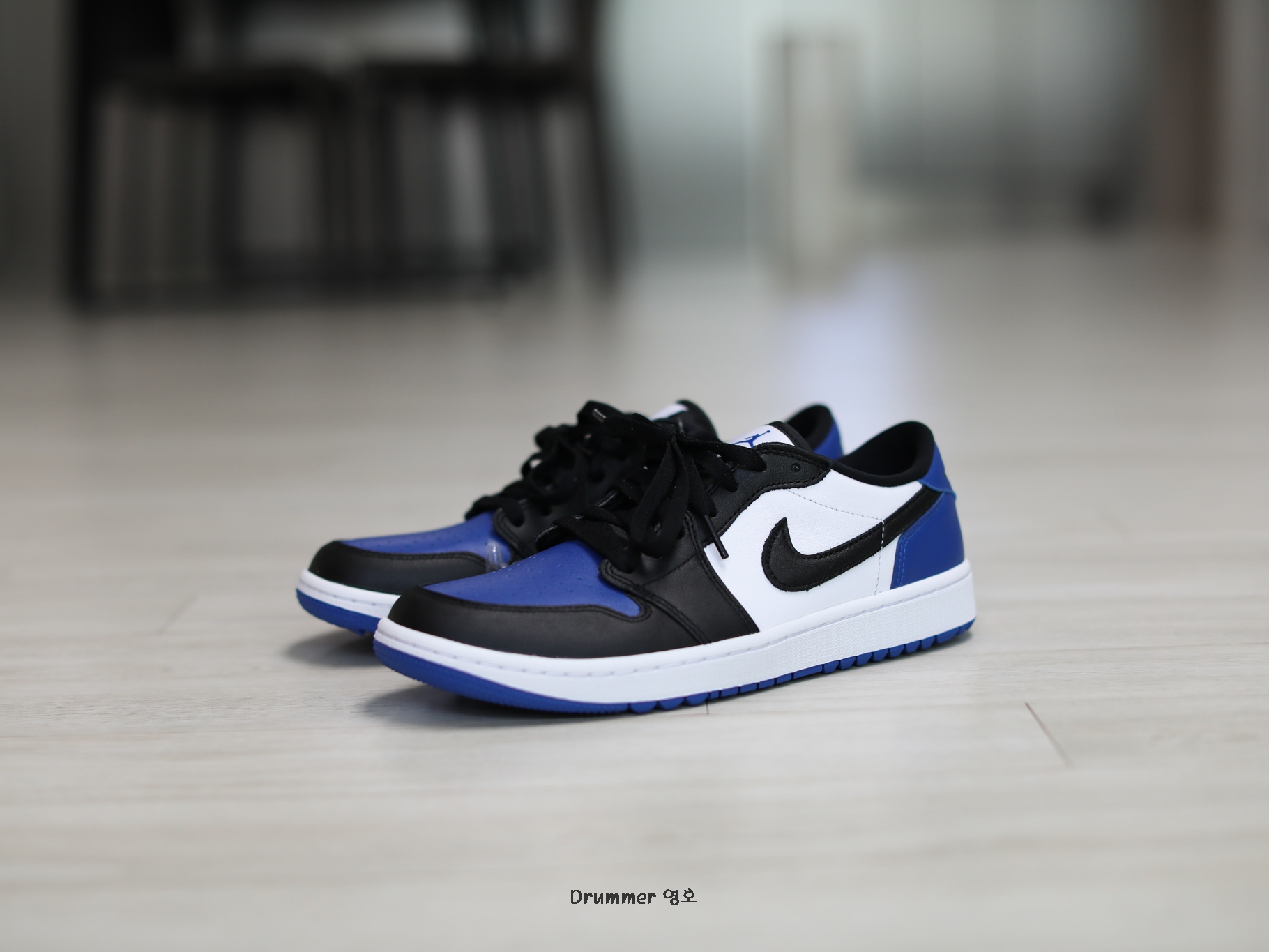 Jordan 1 Low Golf Sport Royal 착용 스타일 - 1