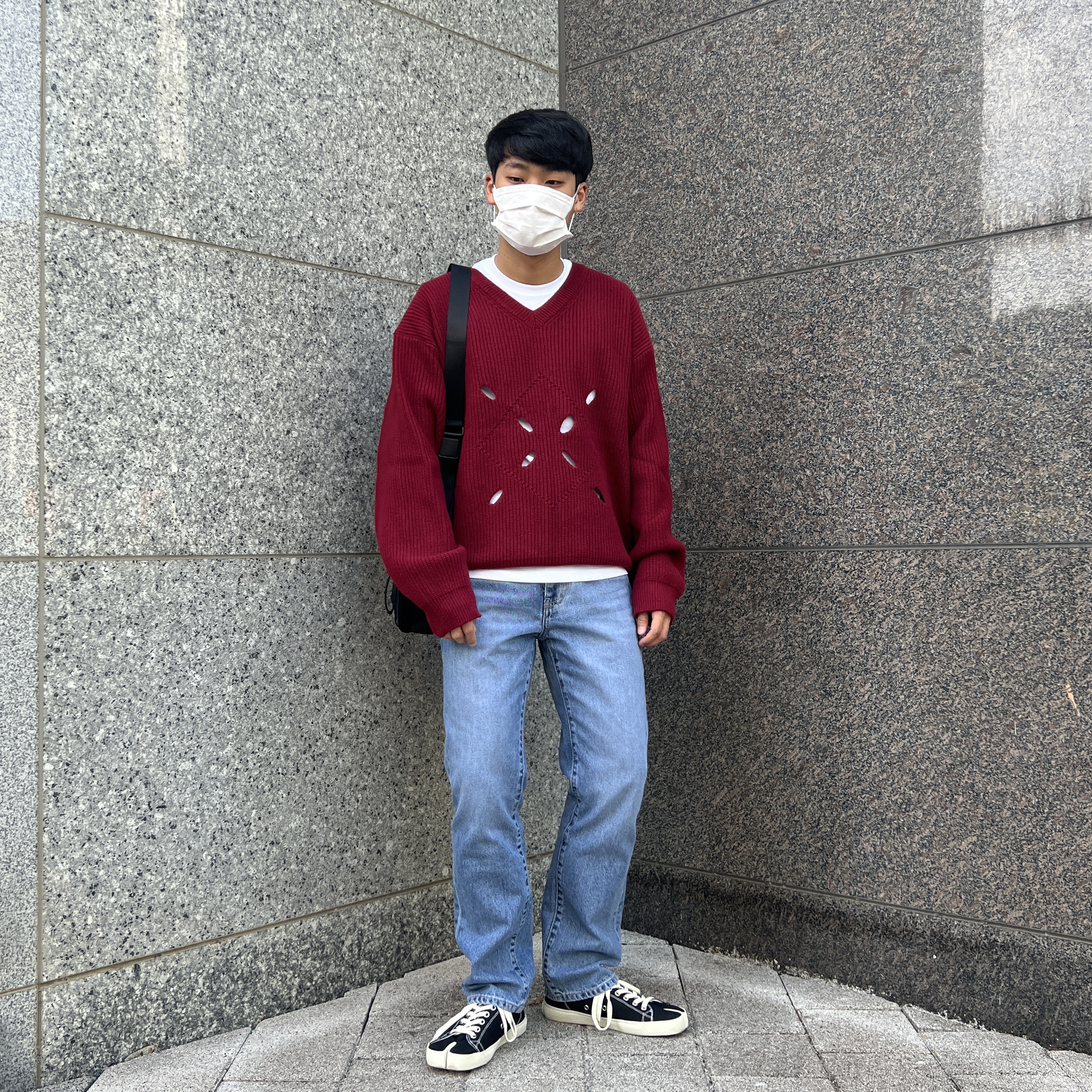 Maison Margiela Tabi Low Black 착용 스타일