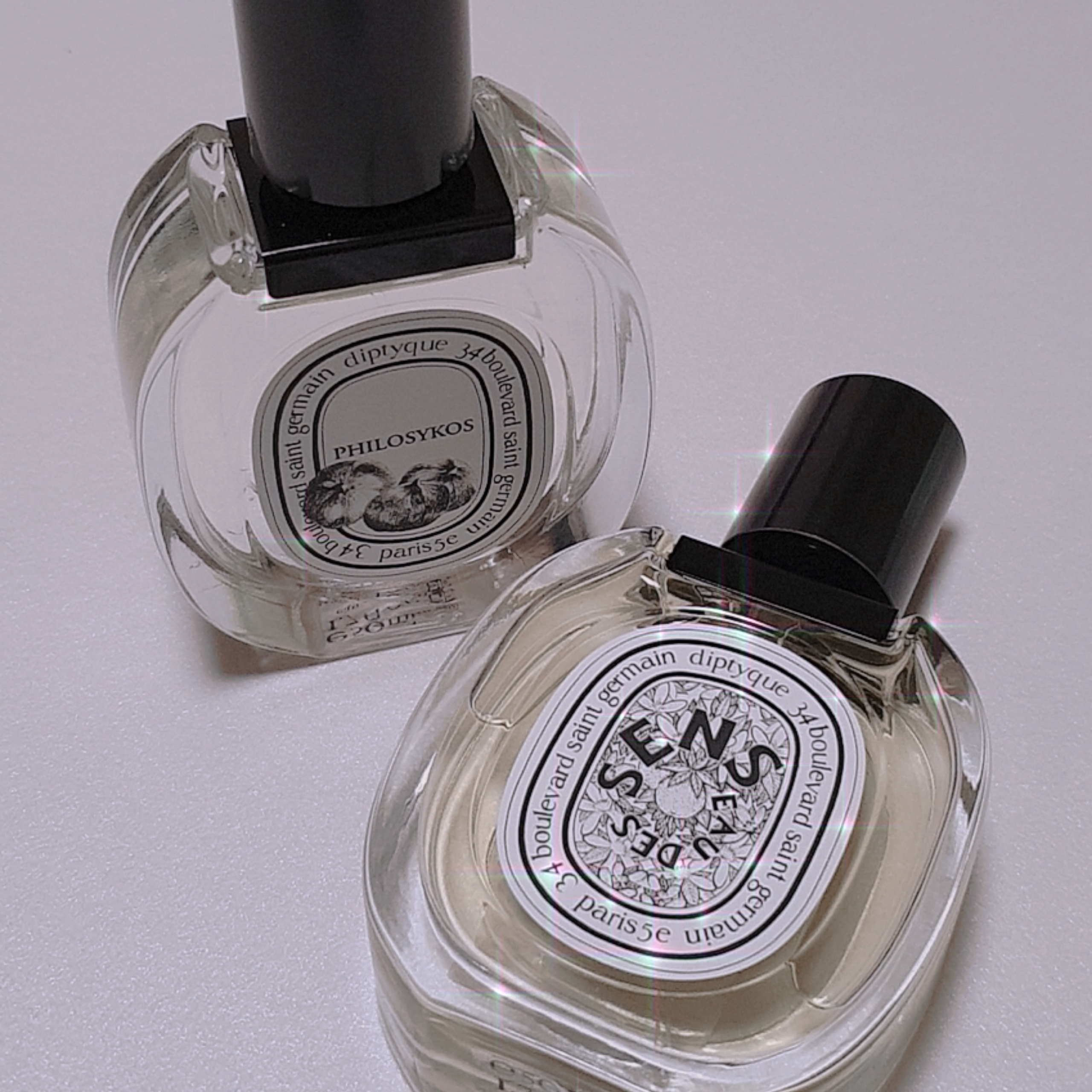 Diptyque Philosykos Eau De Toilette 100ml, Diptyque Eau Des Sens Eau De Toilette 50ml 착용 스타일
