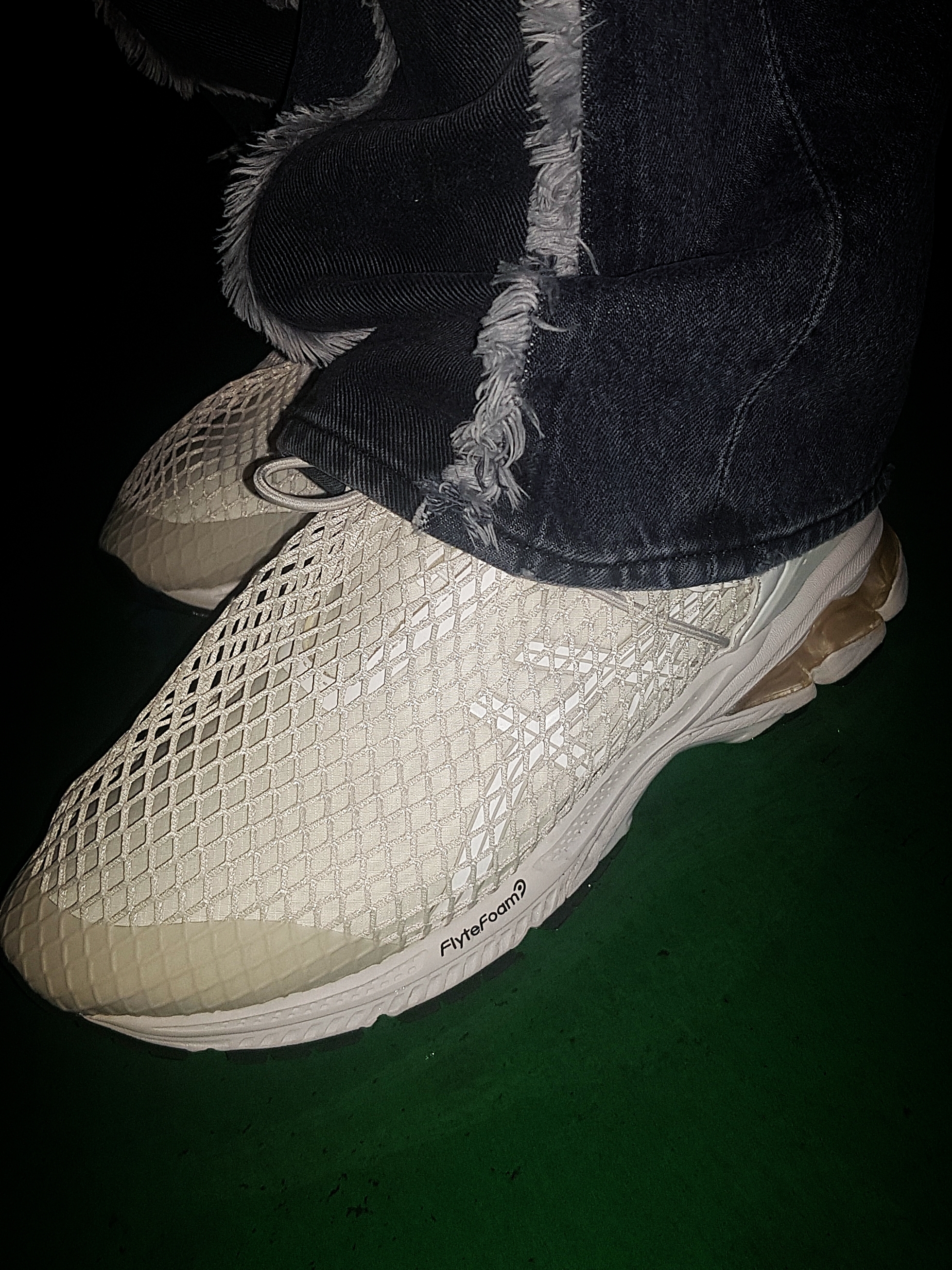 Asics x Vivienne Westwood Gel-Kayano 26 Birch White, Our Legacy Third Cut Slash Denim Black 착용 스타일