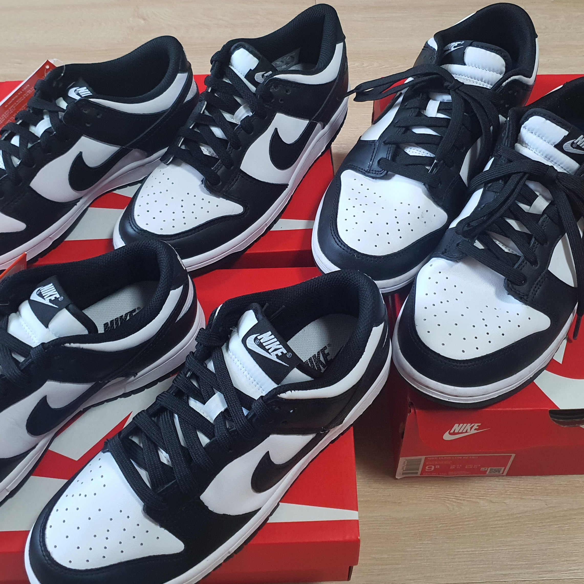 Nike Dunk Low Retro Black, (W) Nike Dunk Low Black 착용 스타일 - 4
