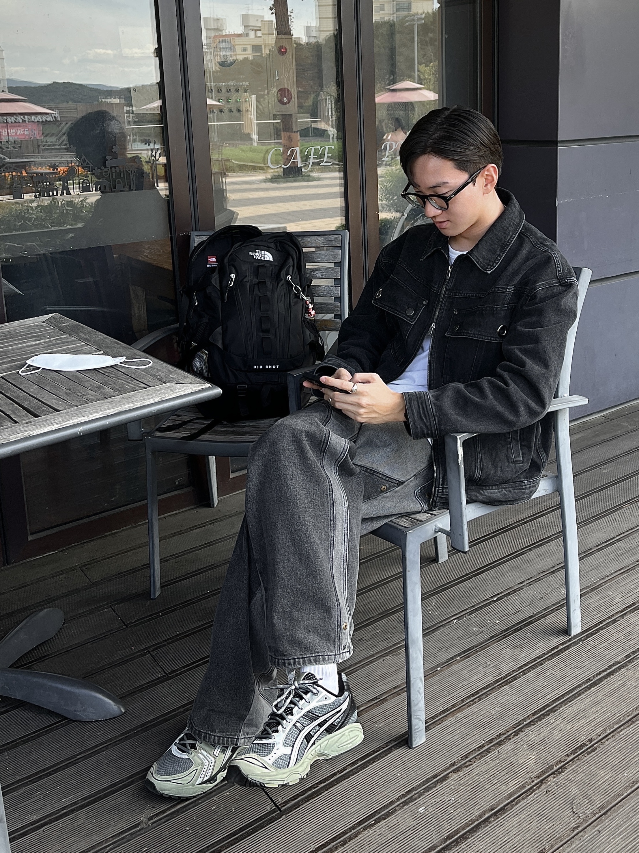 Asics UB1-S Gel-Kayano 14 Piedmont Grey 착용 스타일