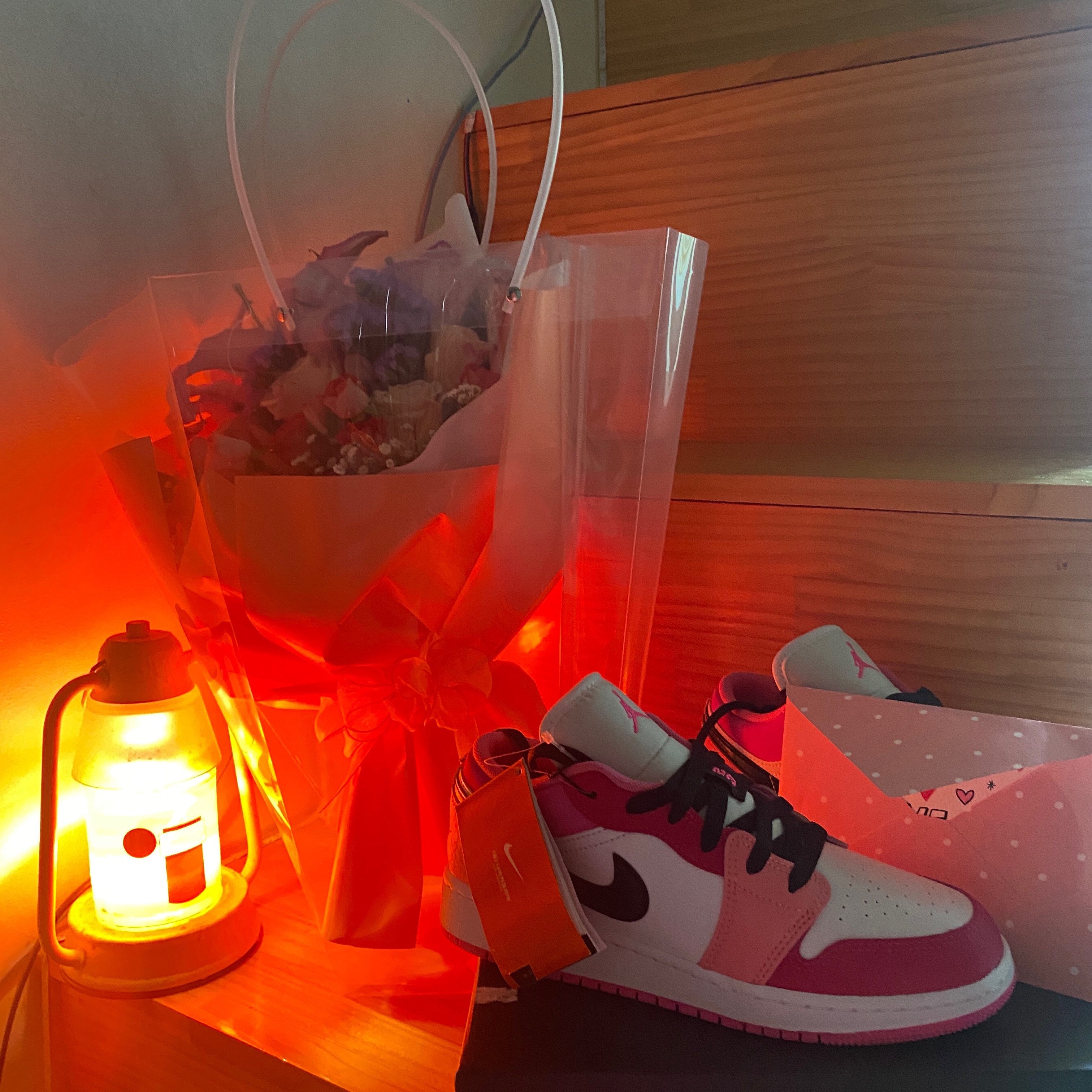 (GS) Jordan 1 Low Rush Pink 착용 스타일 - 1