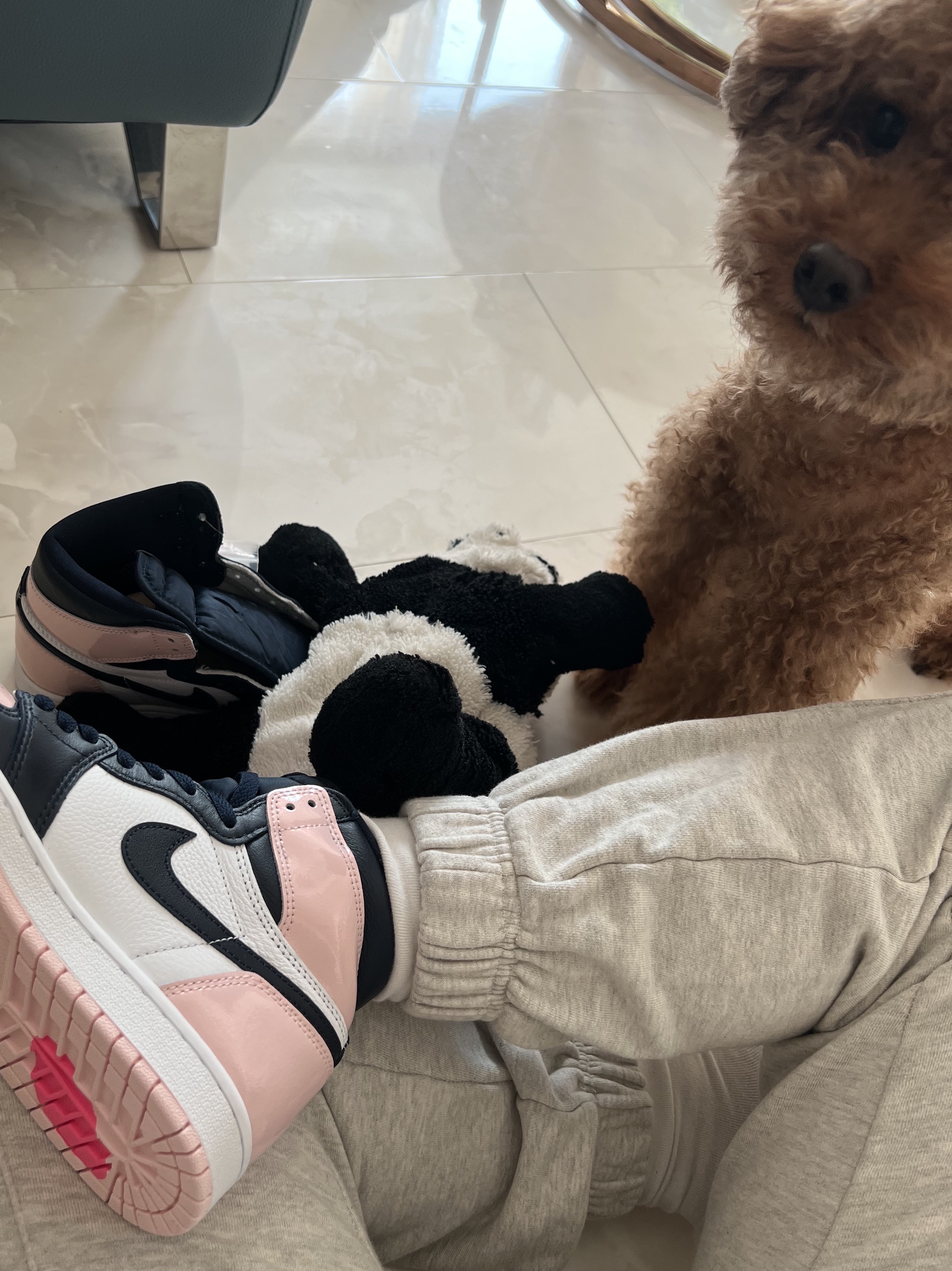 (W) Jordan 1 Retro High OG Atmosphere 착용 스타일 - 3