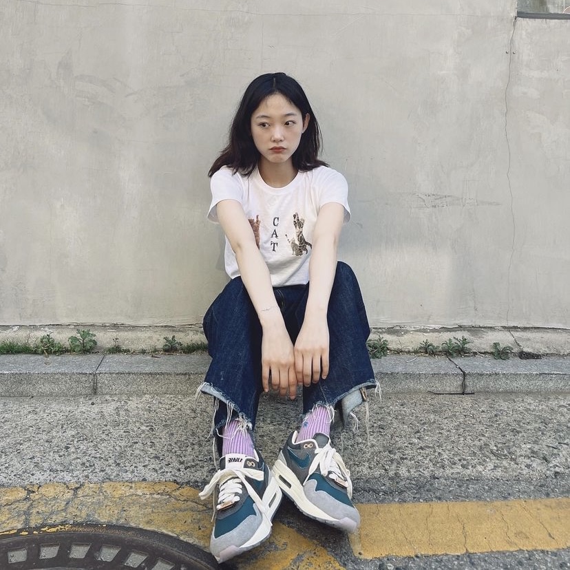 Nike x Kasina Air Max 1 SP Won-Ang Particle Grey 착용 스타일 - 1