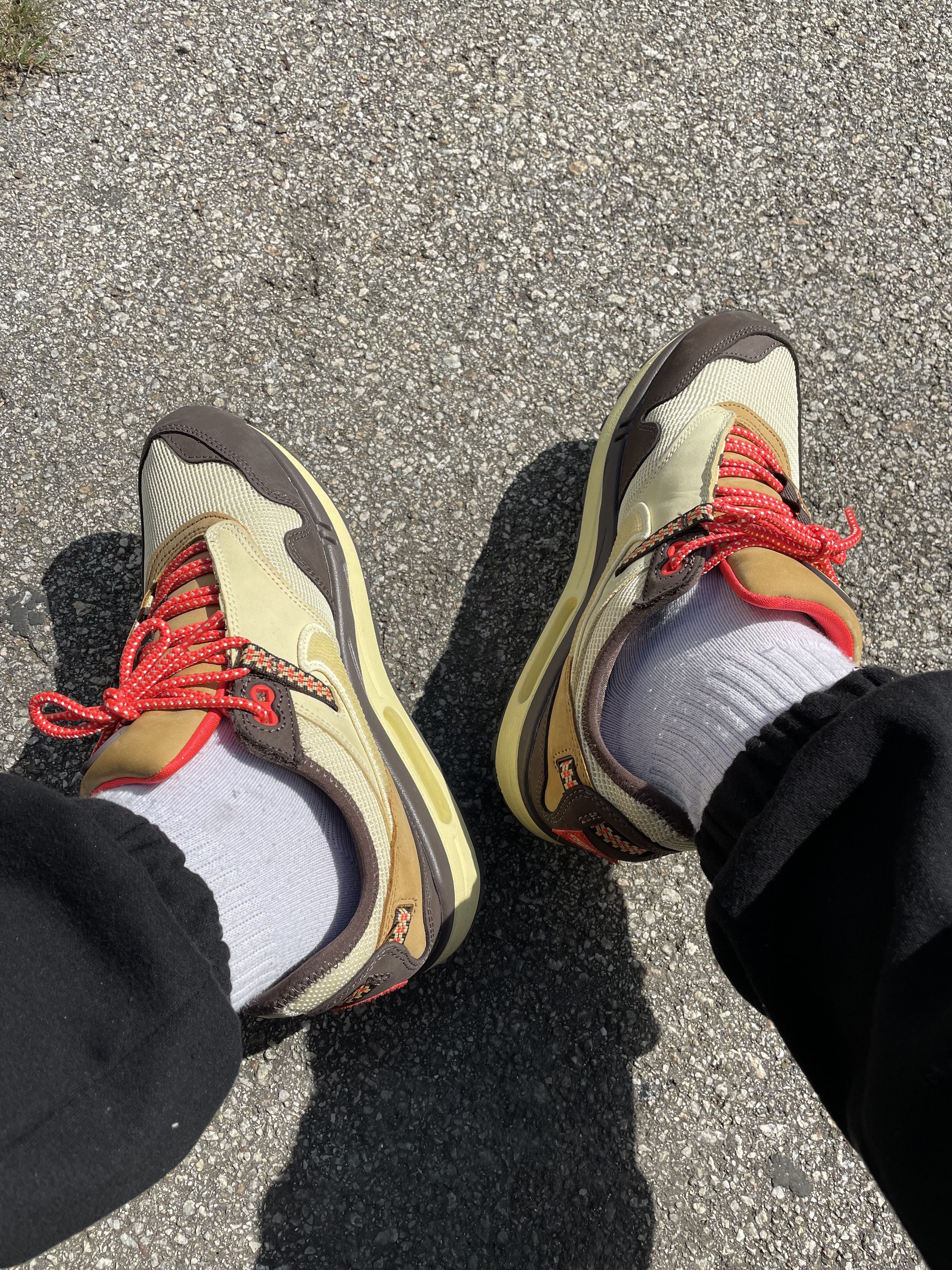 Nike x Travis Scott Air Max 1 Cact.us Brown 착용 스타일