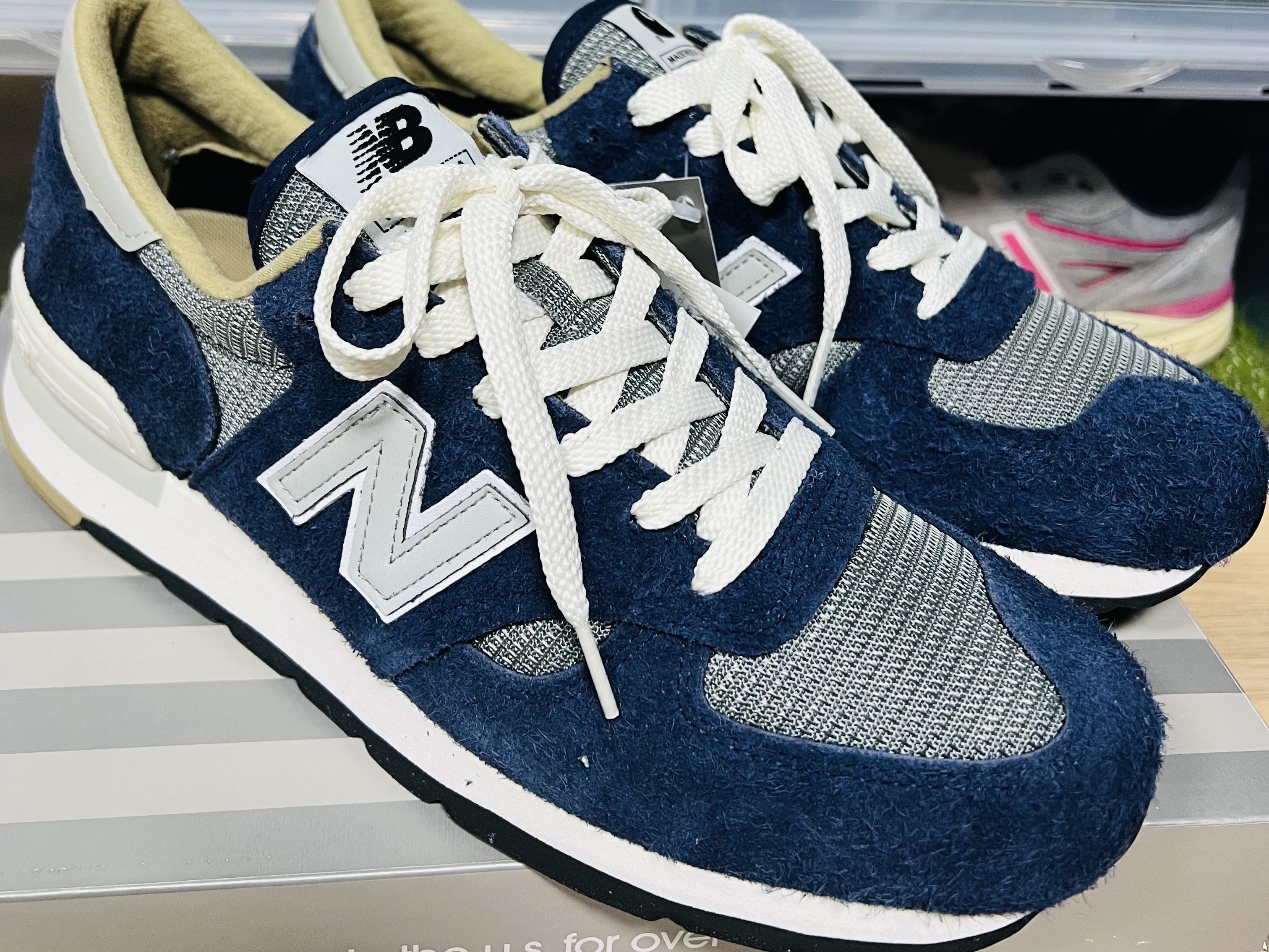 New Balance x Carhartt WIP 990v1 Made in USA Sculpture Center, New Balance 990v1 Made in USA Marblehead Incense 착용 스타일 - 2