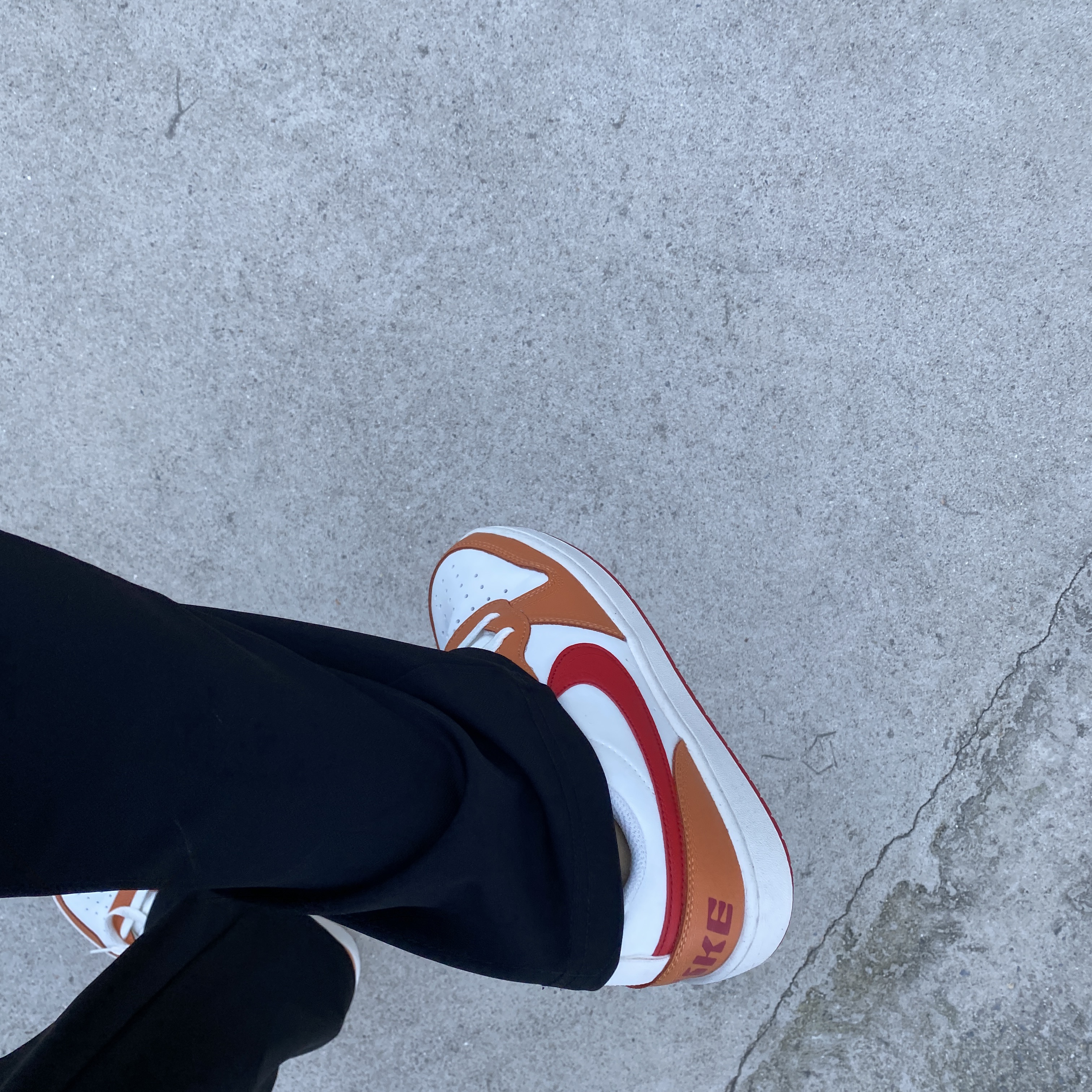 (GS) Nike Court Borough 2 Hot Curry 착용 스타일