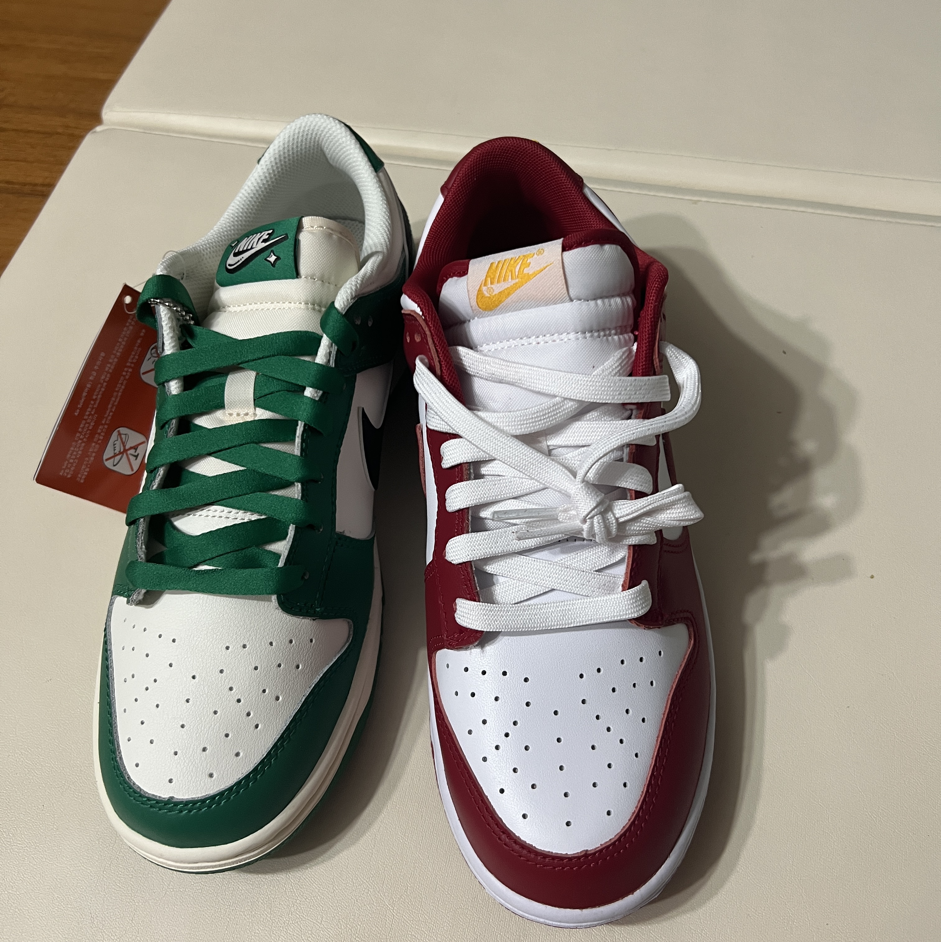 Nike Dunk Low Retro SE Jackpot Malachite, Nike Dunk Low Retro Gym Red 착용 스타일