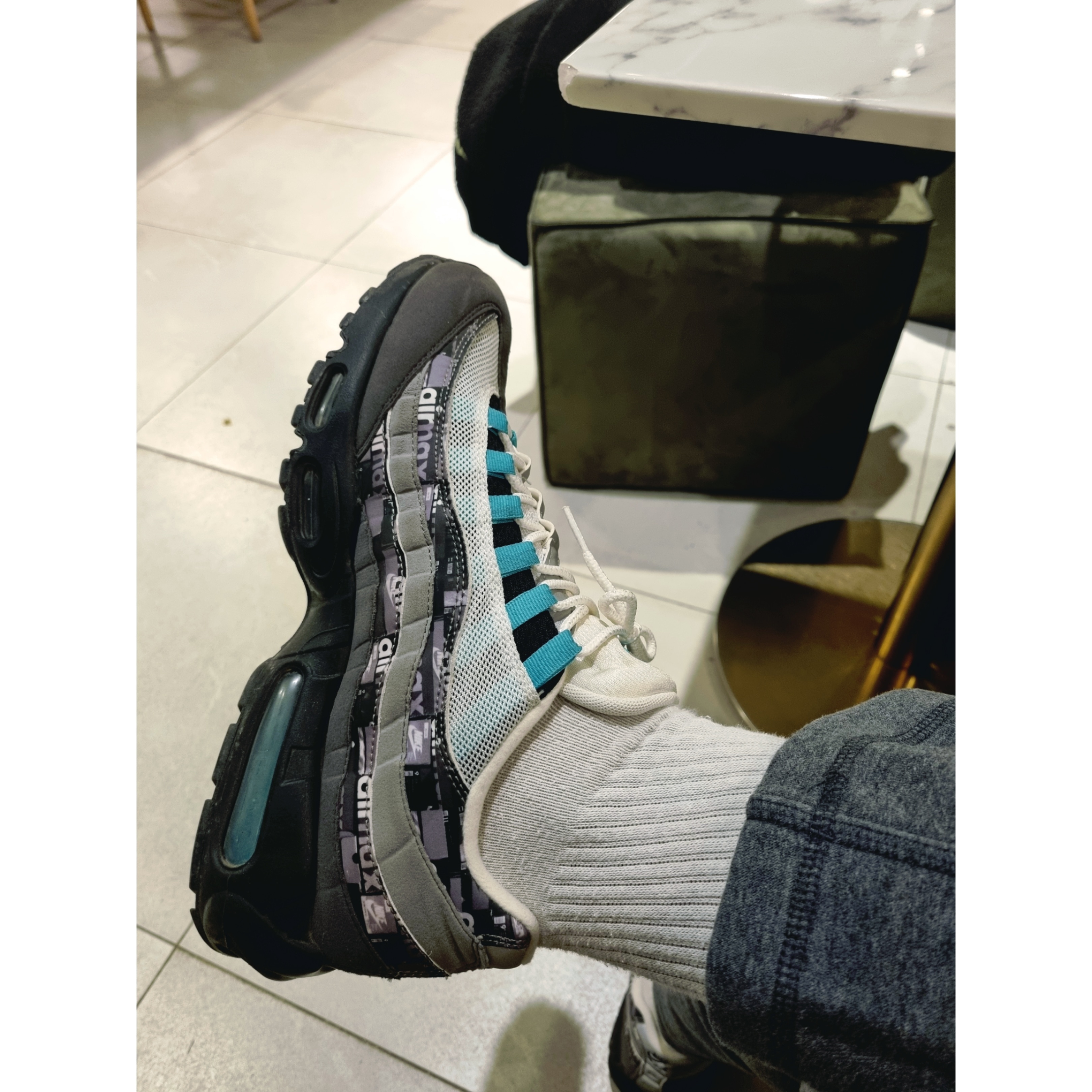 Nike x Atmos Air Max 95 We Love Nike Clear Jade 착용 스타일