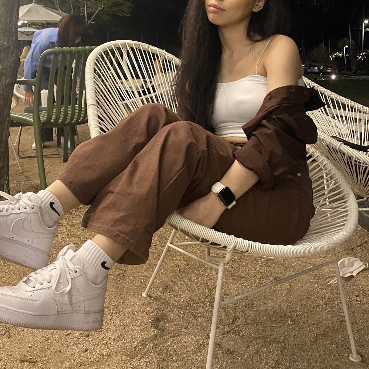 Nike Air Force 1 '07 Low White 착용 스타일 - 1