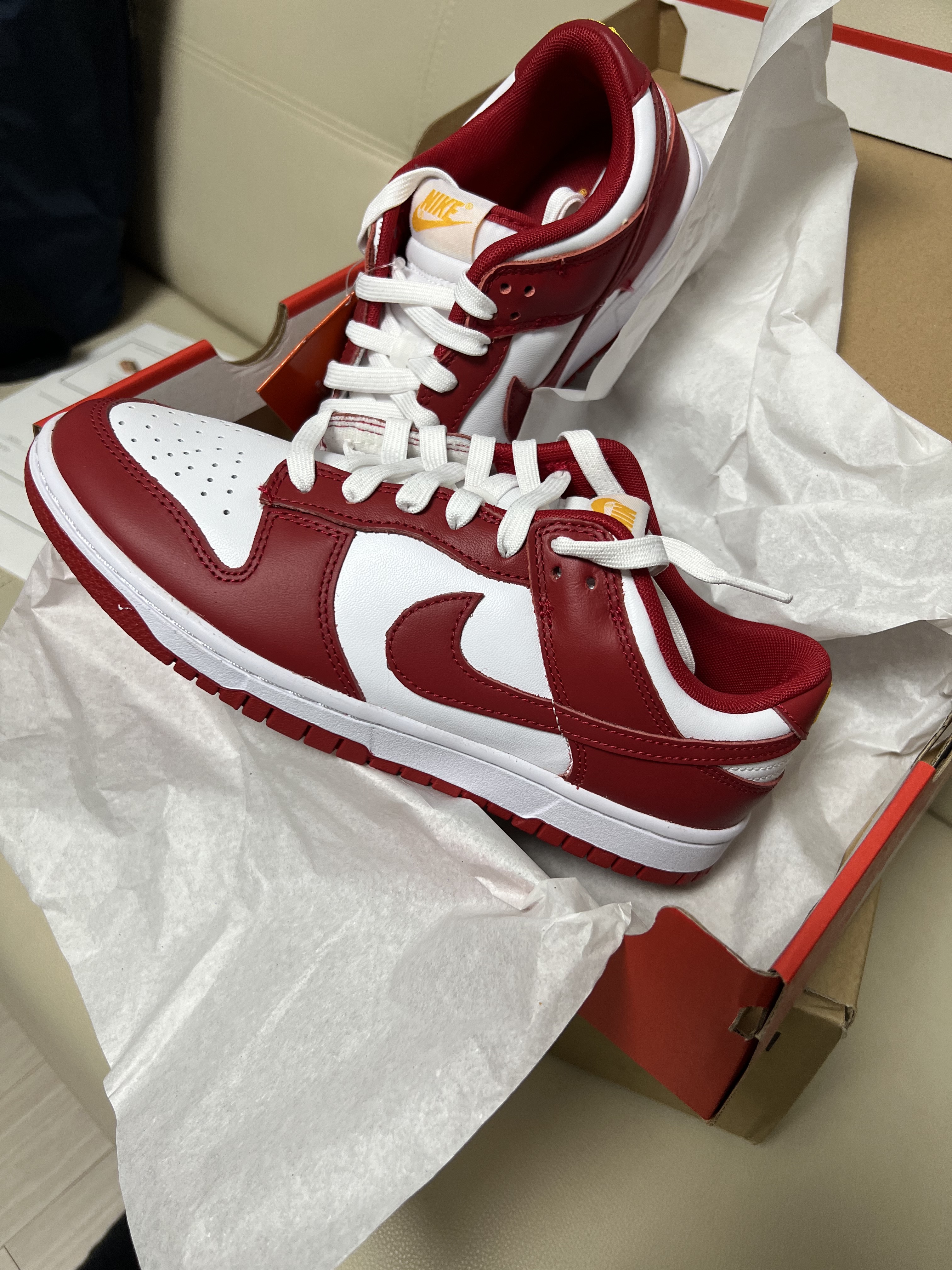 Nike Dunk Low Retro Gym Red 착용 스타일 - 2