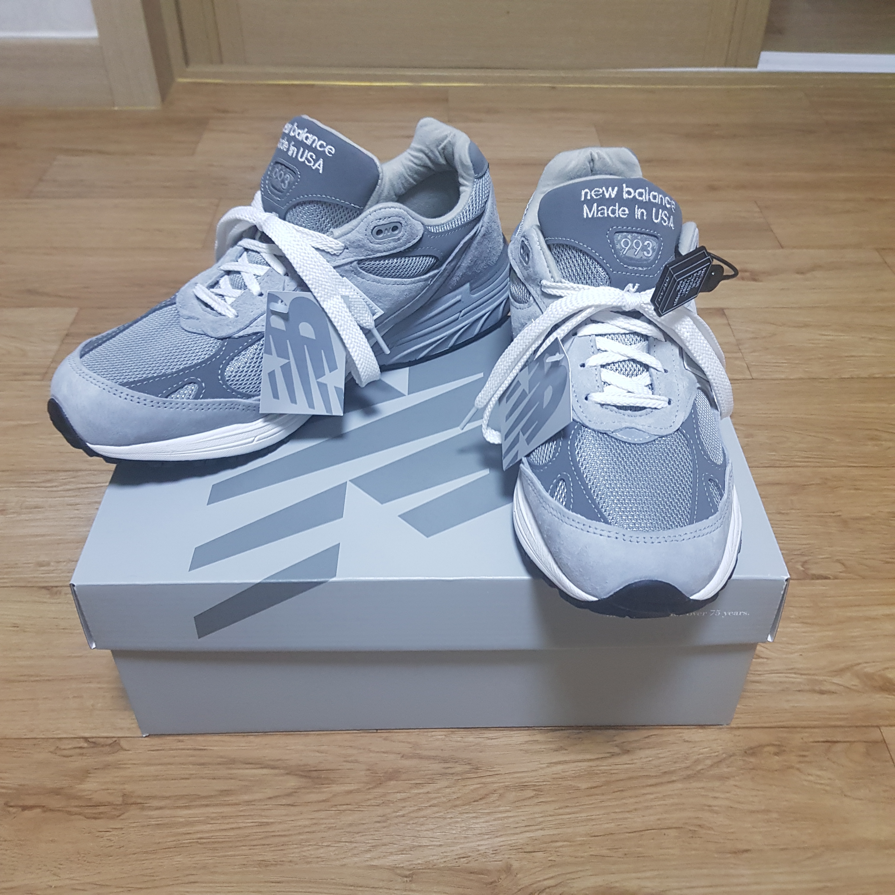 New Balance 993 Made in USA Grey - D Standard, (W) New Balance 993 Made in USA Grey - B Standard 착용 스타일