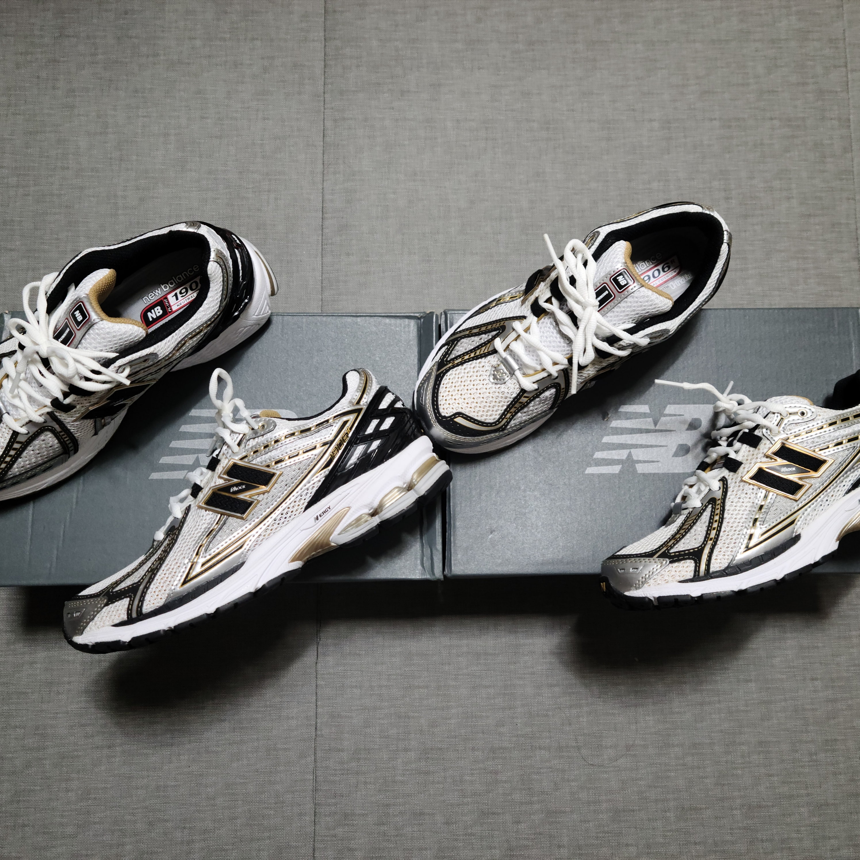 New Balance 1906R White Gold 착용 스타일
