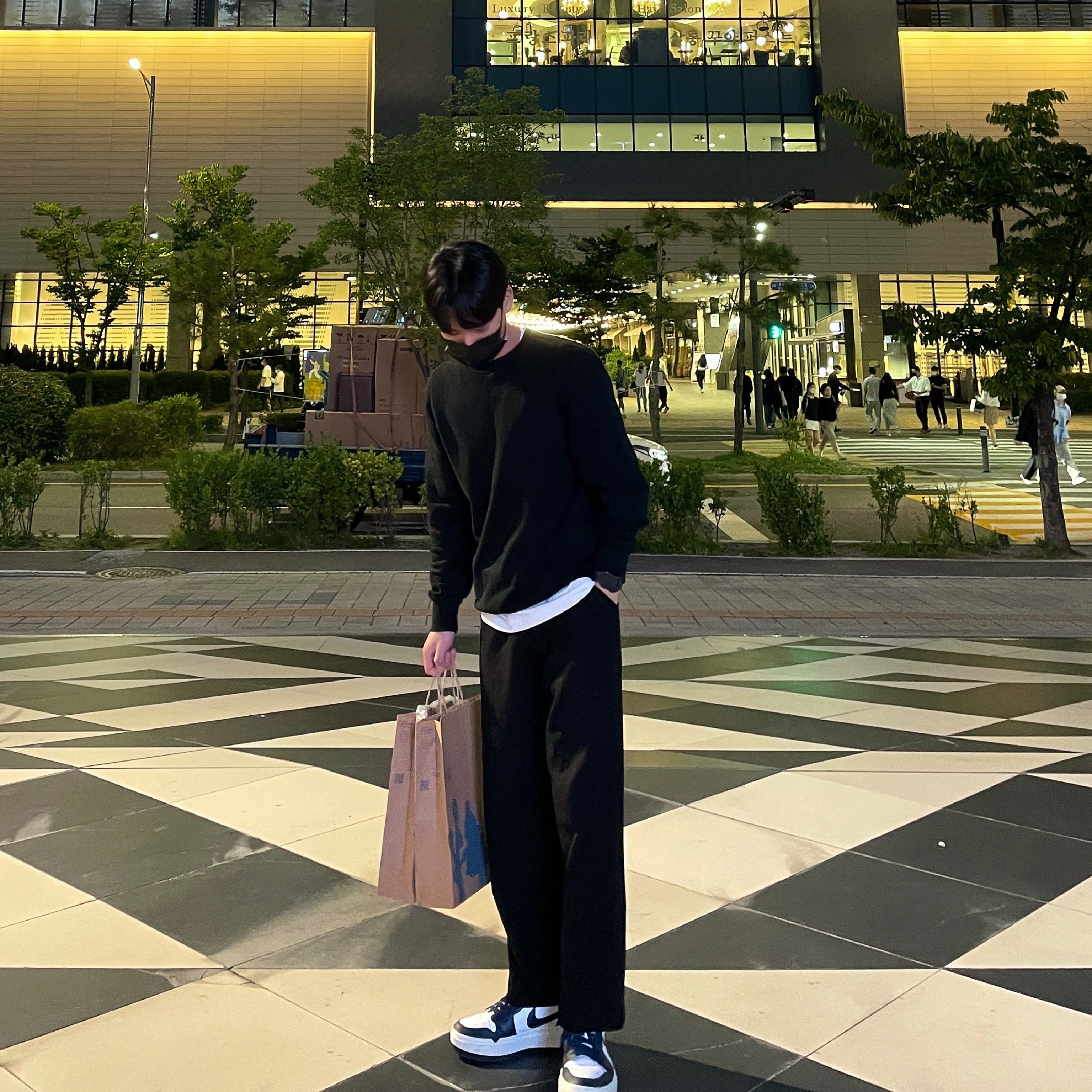 (W) Jordan 1 Elevate Low Midnight Navy 착용 스타일