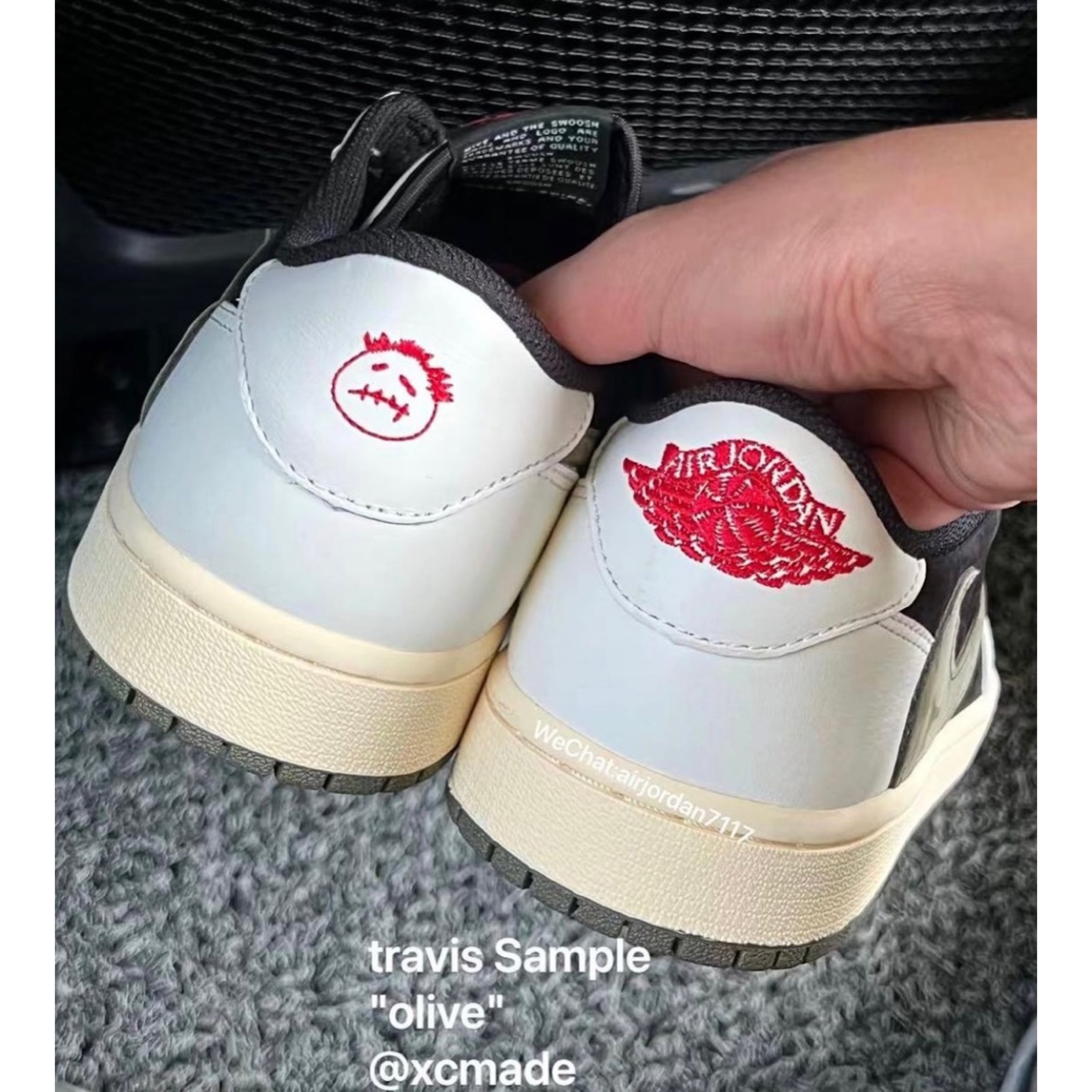 (W) Jordan 1 x Travis Scott Retro Low OG SP Medium Olive 착용 스타일 - 3