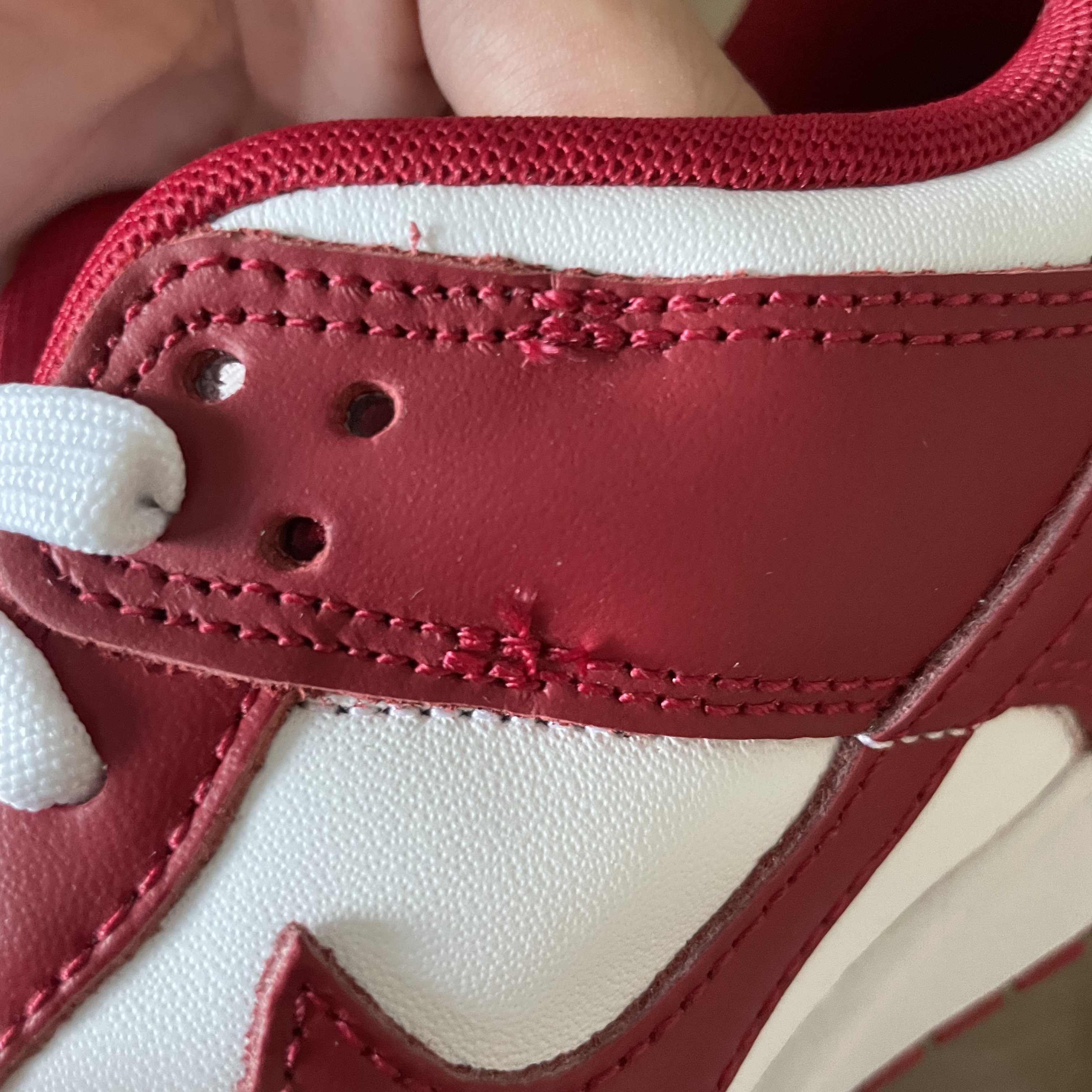 Nike Dunk Low Retro Gym Red 착용 스타일 - 1