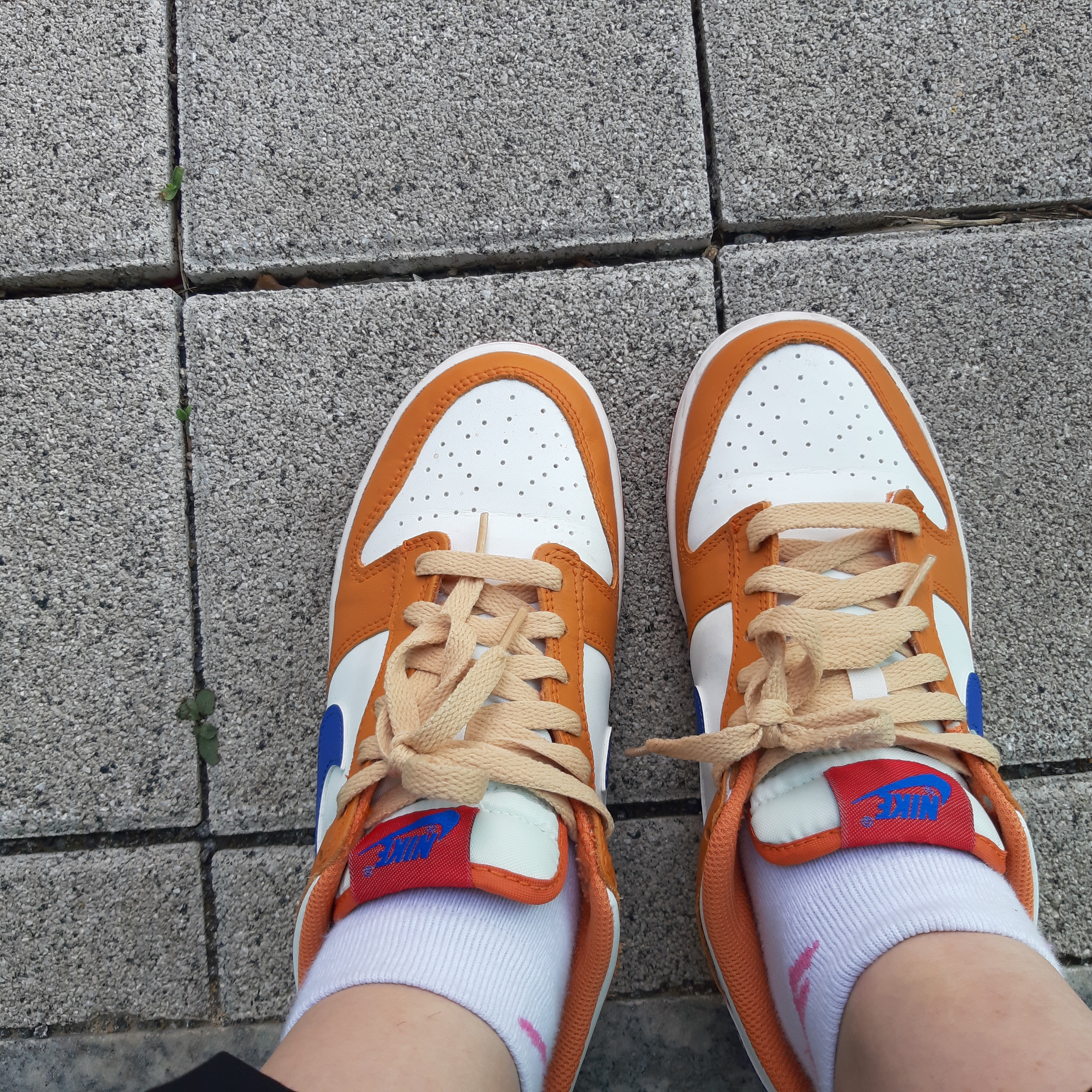 (GS) Nike Dunk Low Hot Curry and Game Royal 착용 스타일 - 3