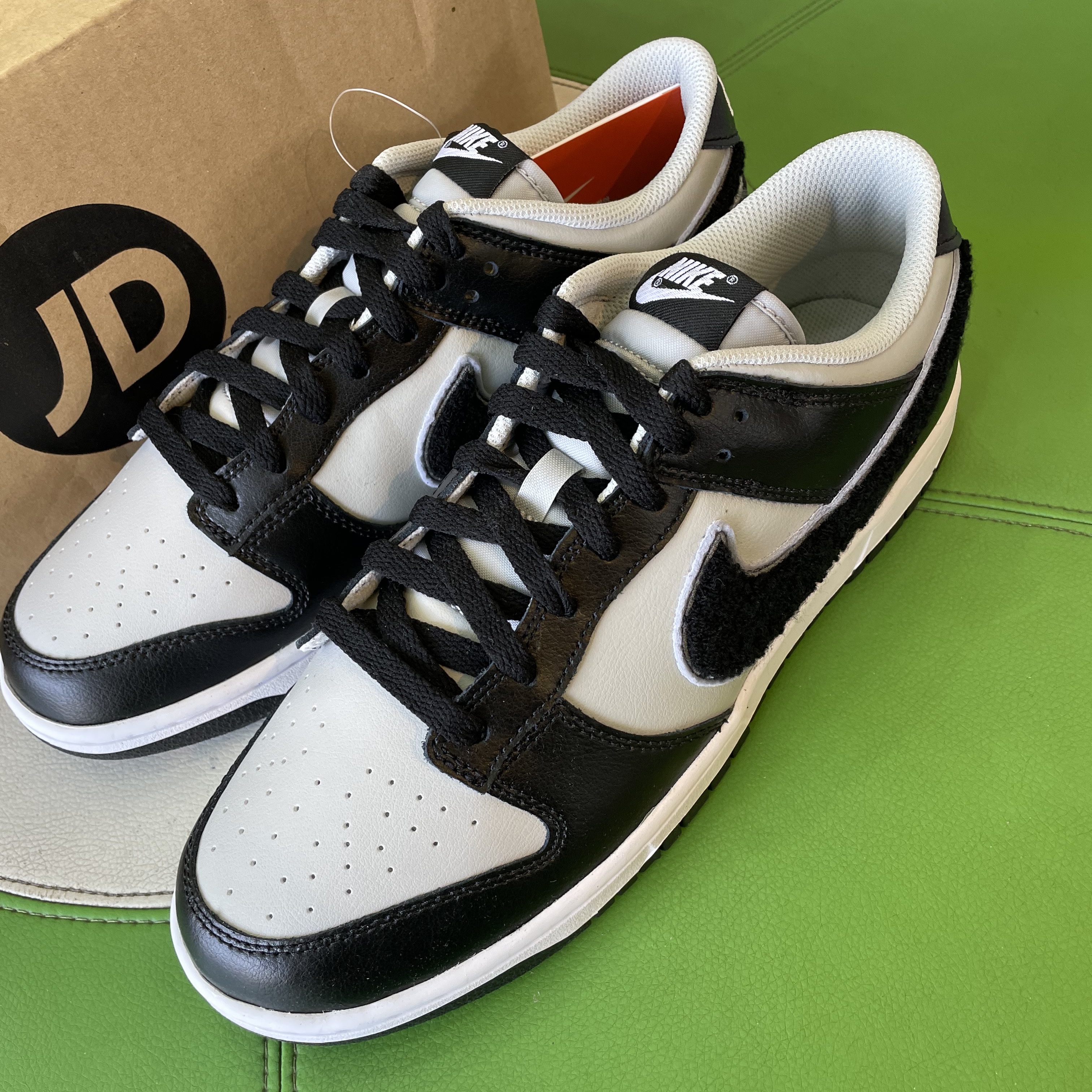 Nike Dunk Low Retro Grey Fog Black 착용 스타일 - 1