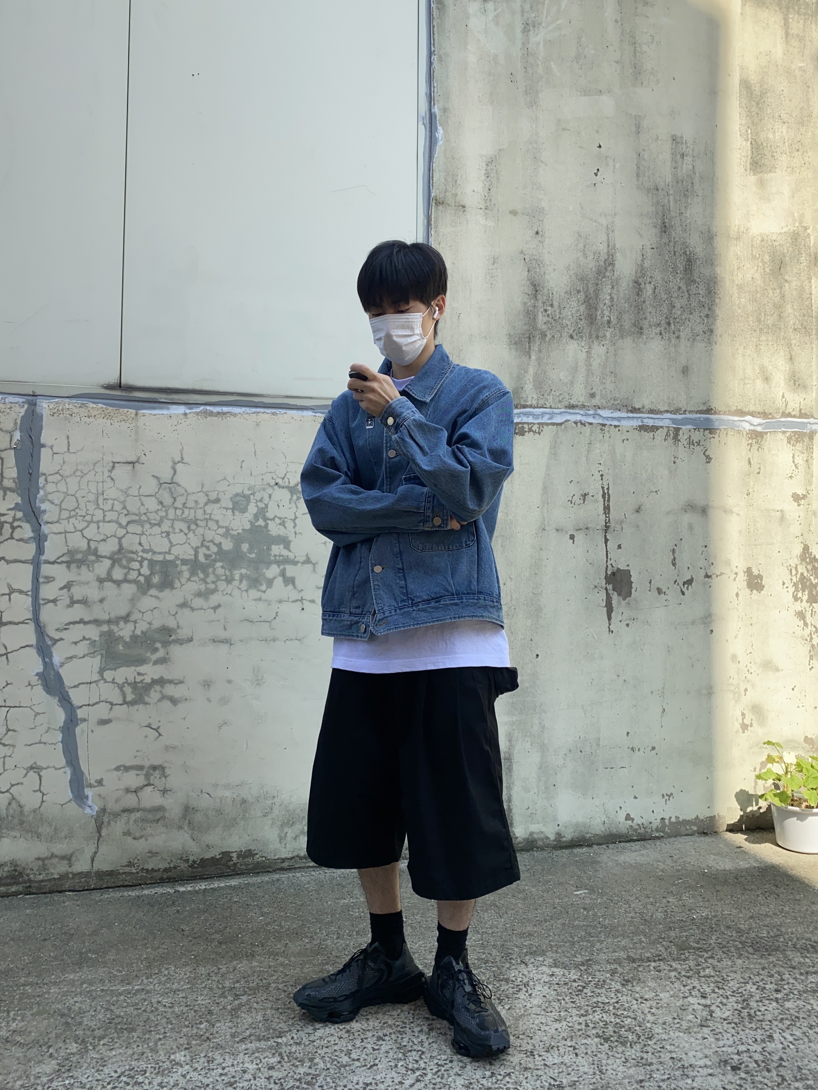 Nike x Matthew M Williams Zoom 004 Triple Black 착용 스타일 - 1