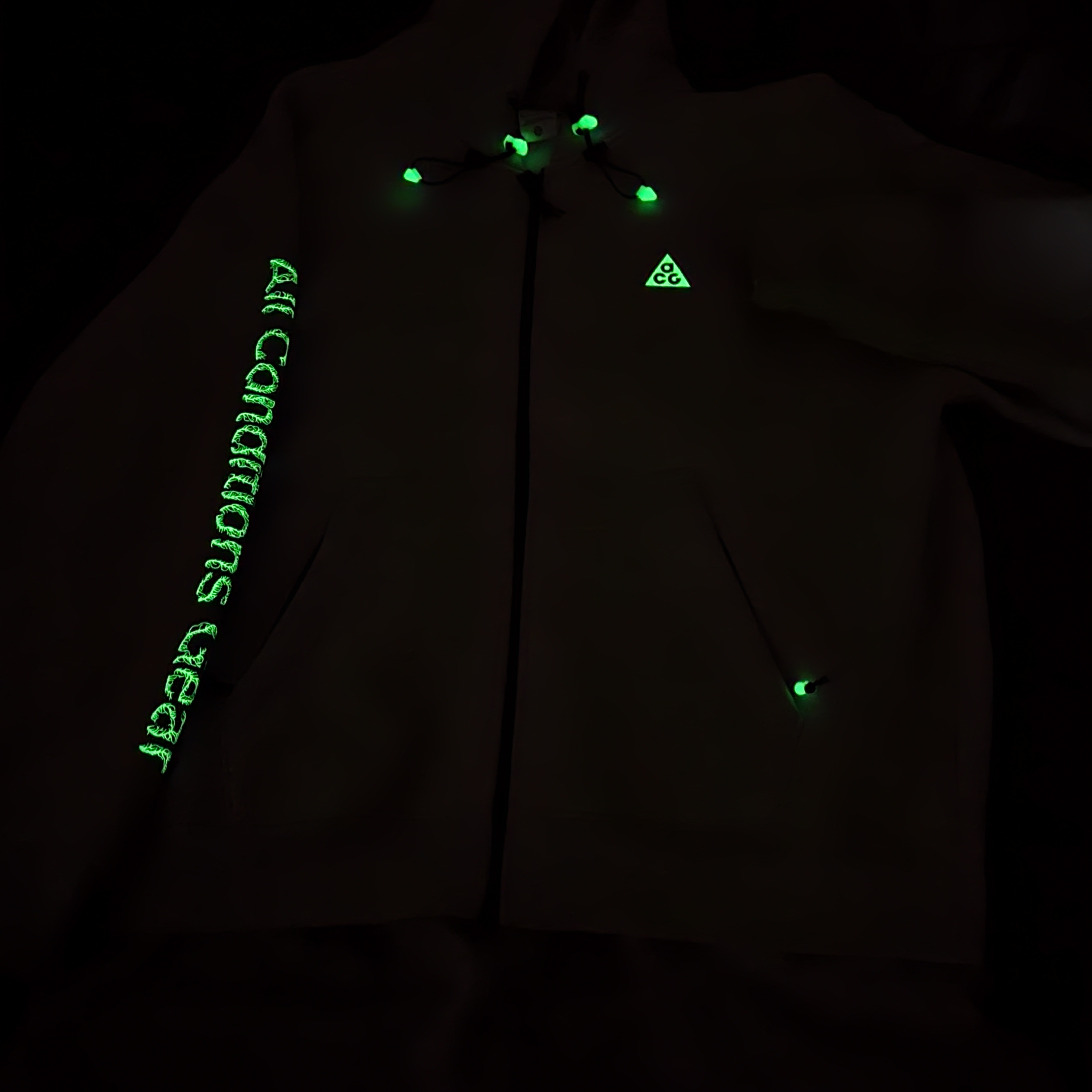 Nike ACG Therma-Fit Fleece Full Zip Hoodie Airora Grey Heather - Asia, Nike ACG Therma-Fit Fleece Full Zip Hoodie Airora Grey Heather - US/EU 착용 스타일 - 1