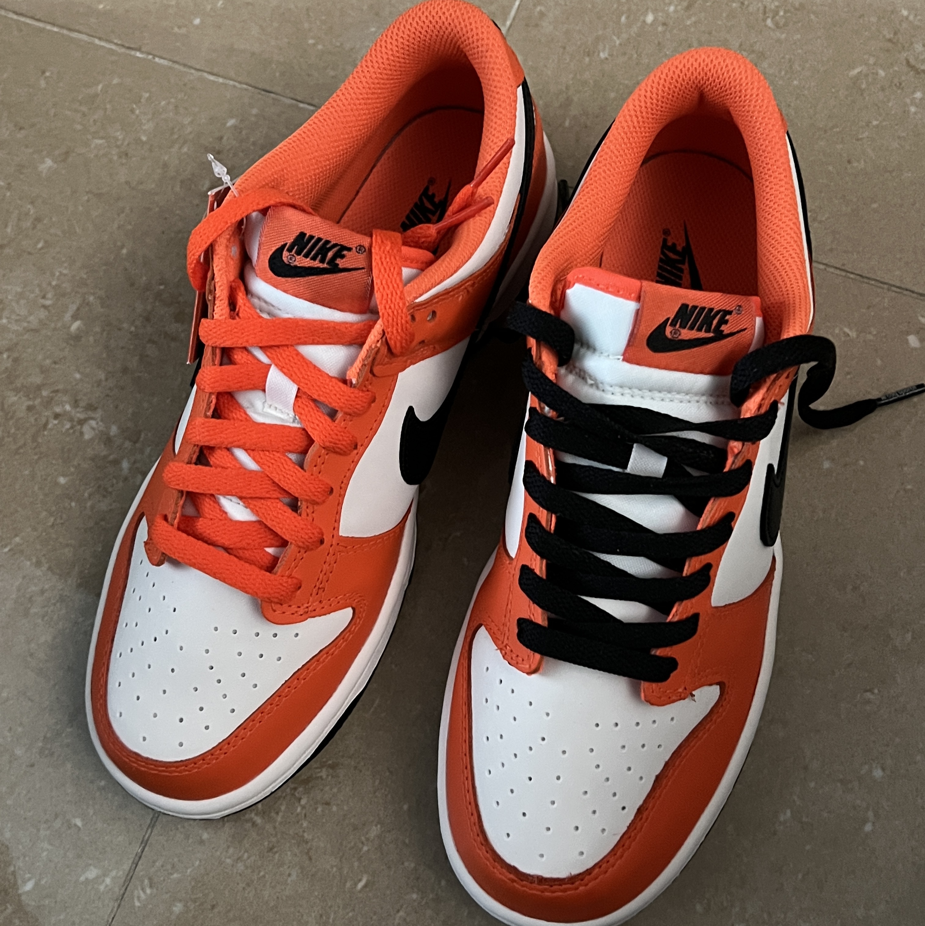 (GS) Nike Dunk Low Safety Orange 착용 스타일 - 3