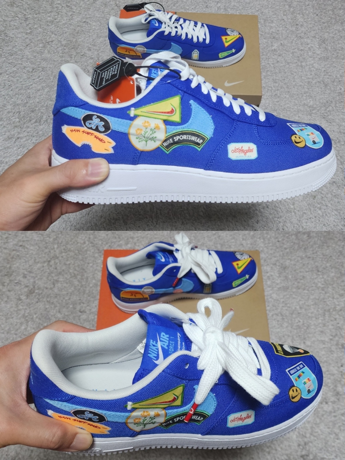 Nike Air Force 1 '07 PRM Patched Up 착용 스타일