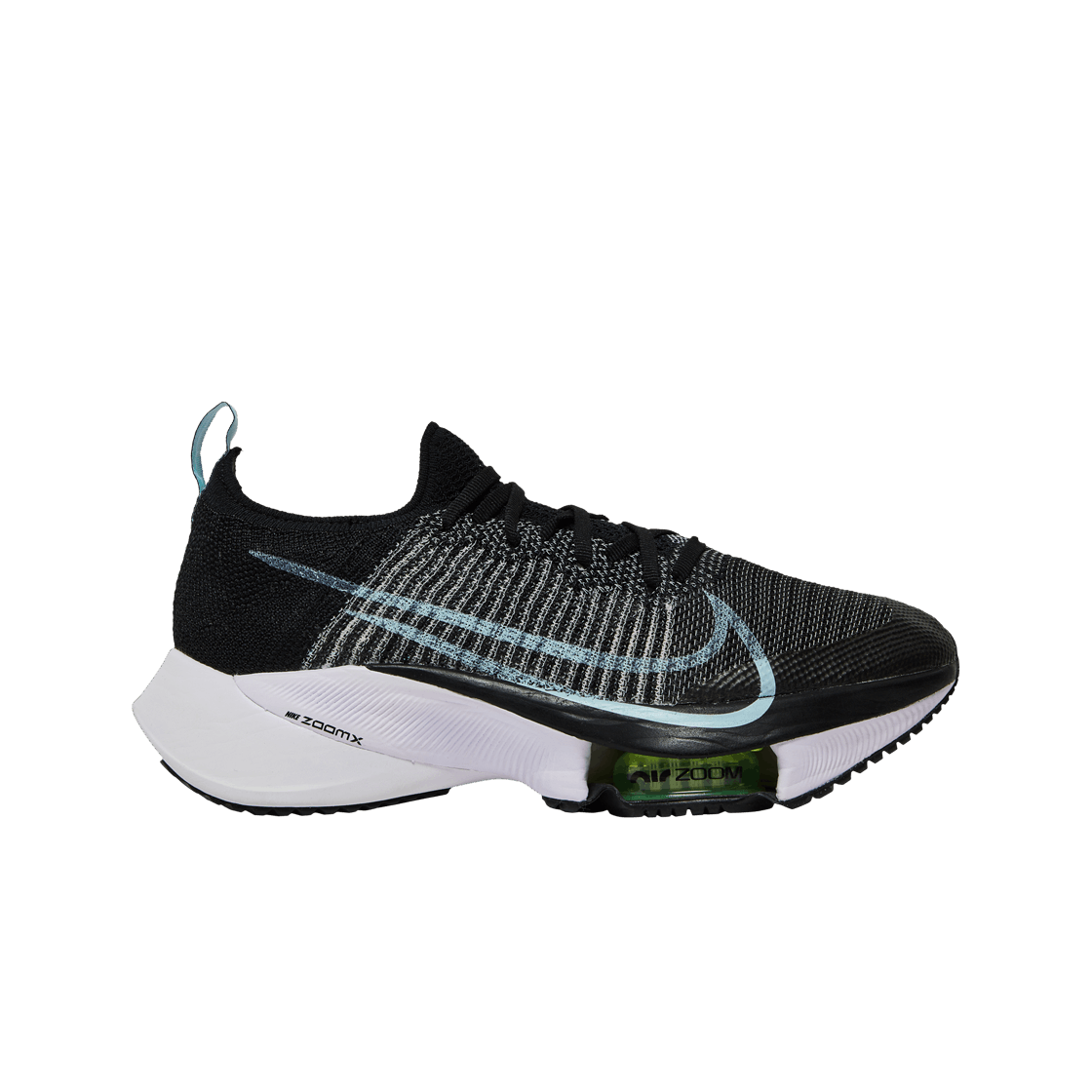 (W) 나이키 에어 줌 템포 넥스트% 플라이니트 블랙 글레이셔 아이스((W) Nike Air Zoom Tempo Next% Flyknit Black Glacier Ice) - 1