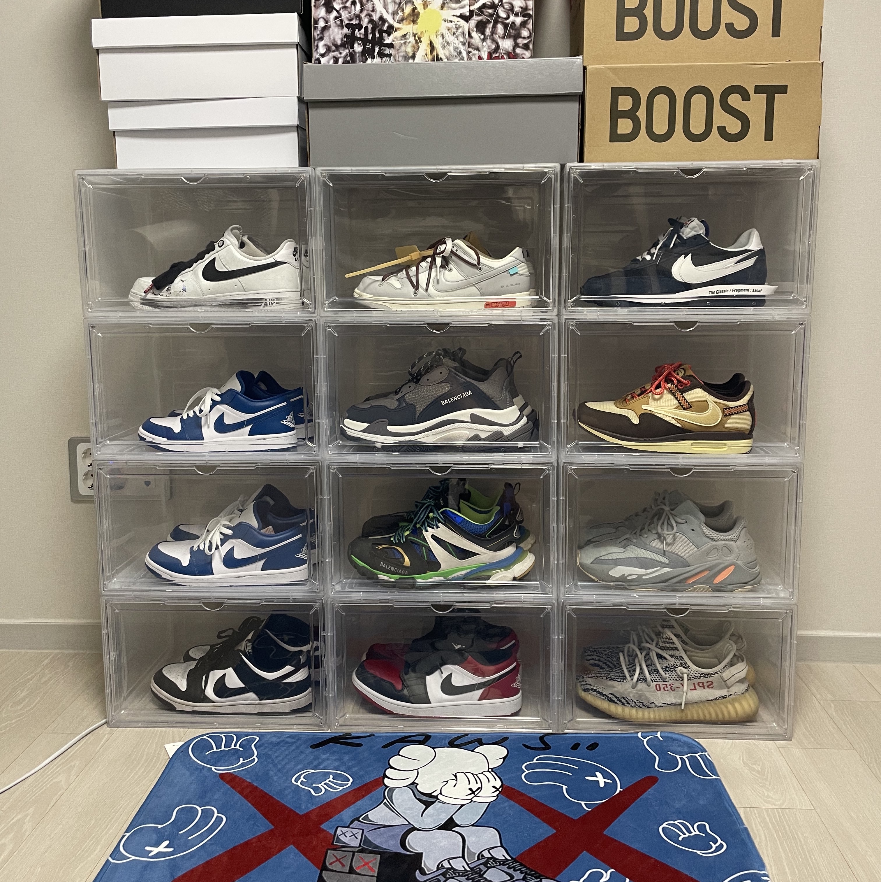 Nike x Peaceminusone Air Force 1 Low Para-Noise 2.0, Nike x Off-White Dunk Low The 50 - Lot 46 착용 스타일