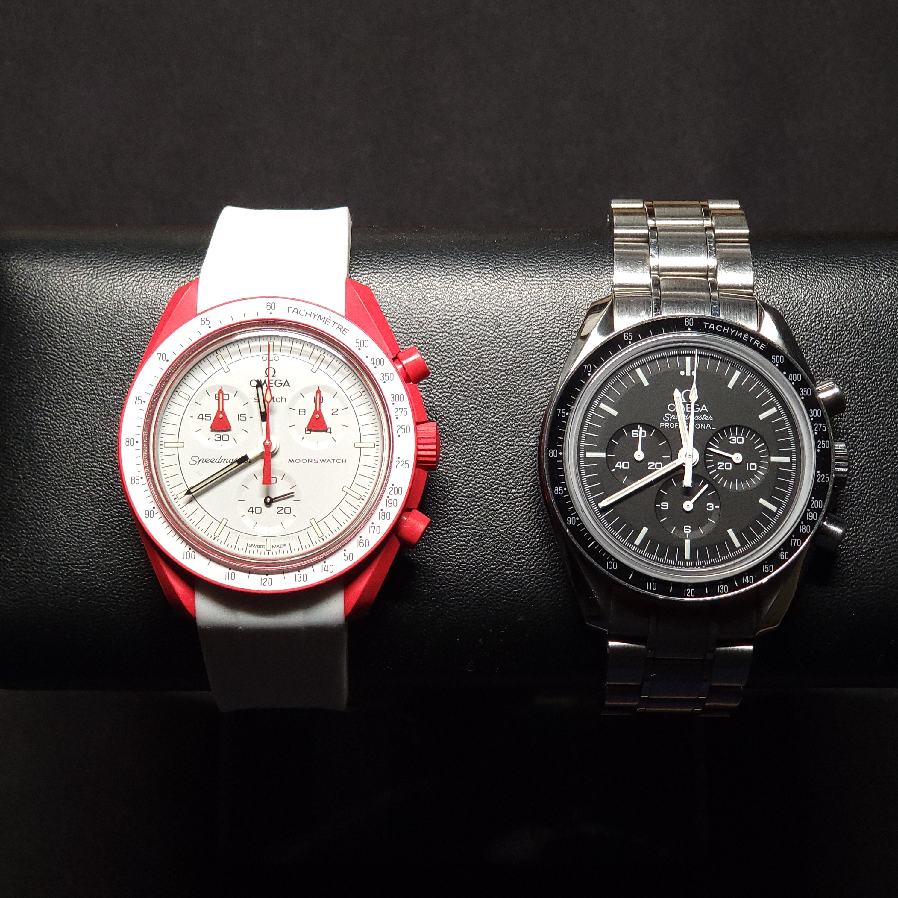 Swatch x Omega Bioceramic MoonSwatch Mission To Mars 착용 스타일