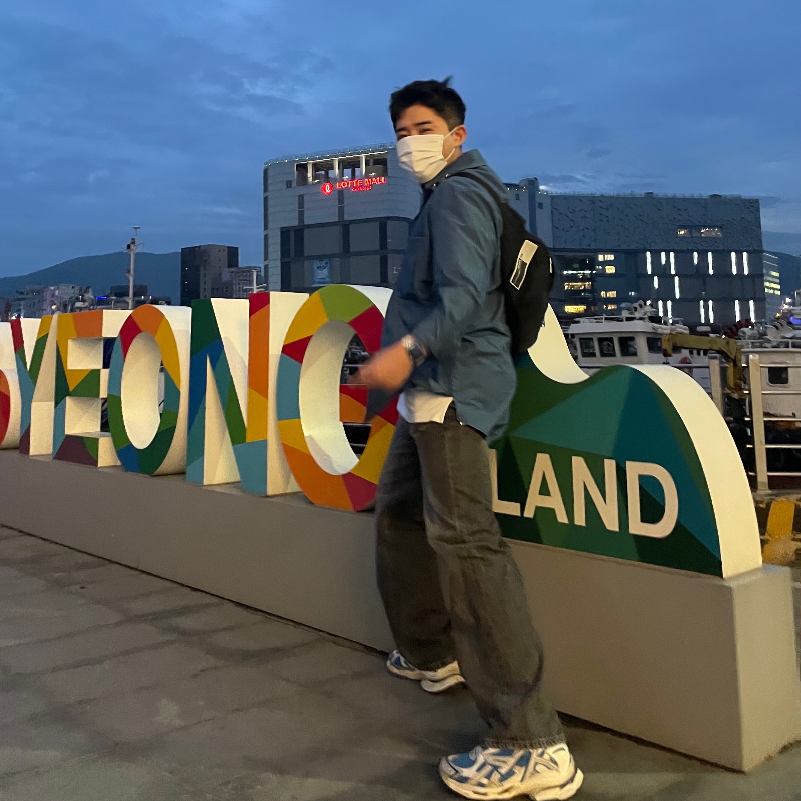 Balenciaga Runner Sneakers Blue White, Wooyoungmi Nylon Shirt Blue - 22SS 착용 스타일
