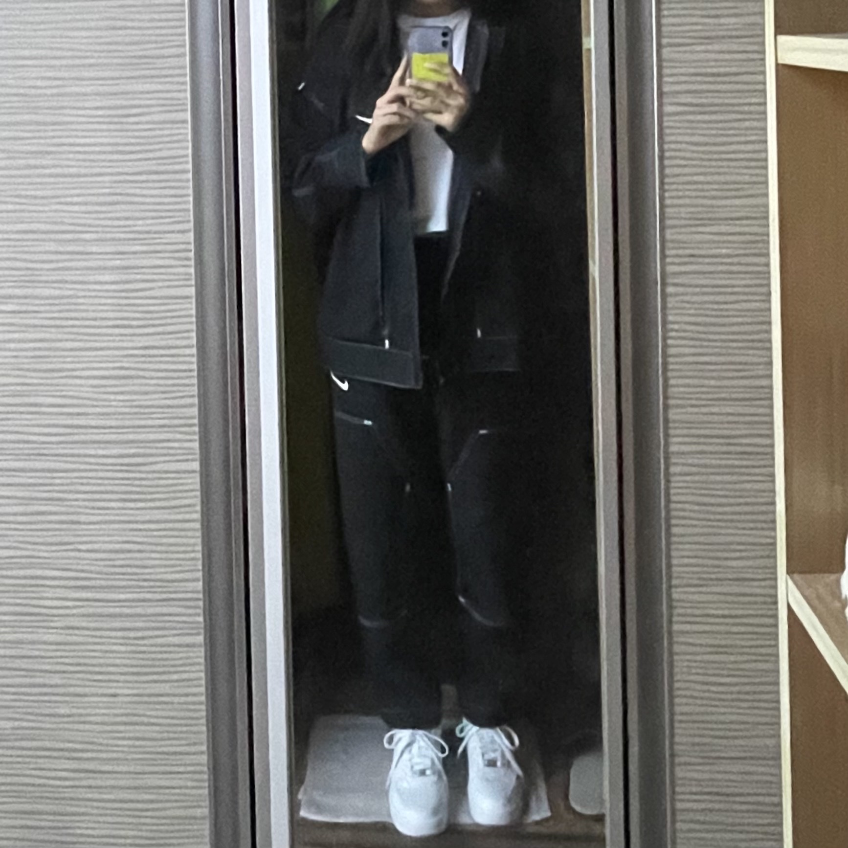 (W) Nike Air Force 1 '07 Low White 착용 스타일 - 1