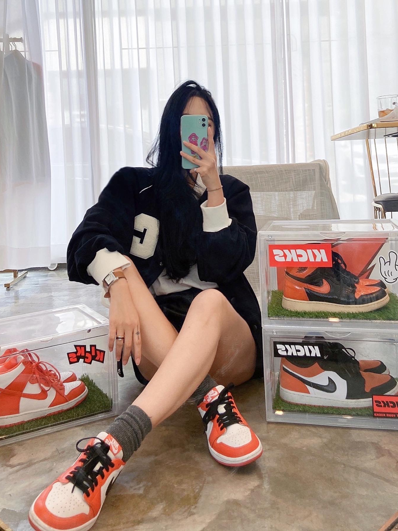 (W) Jordan 1 Low OG Starfish, Jordan 1 Low OG Starfish 착용 스타일 - 2