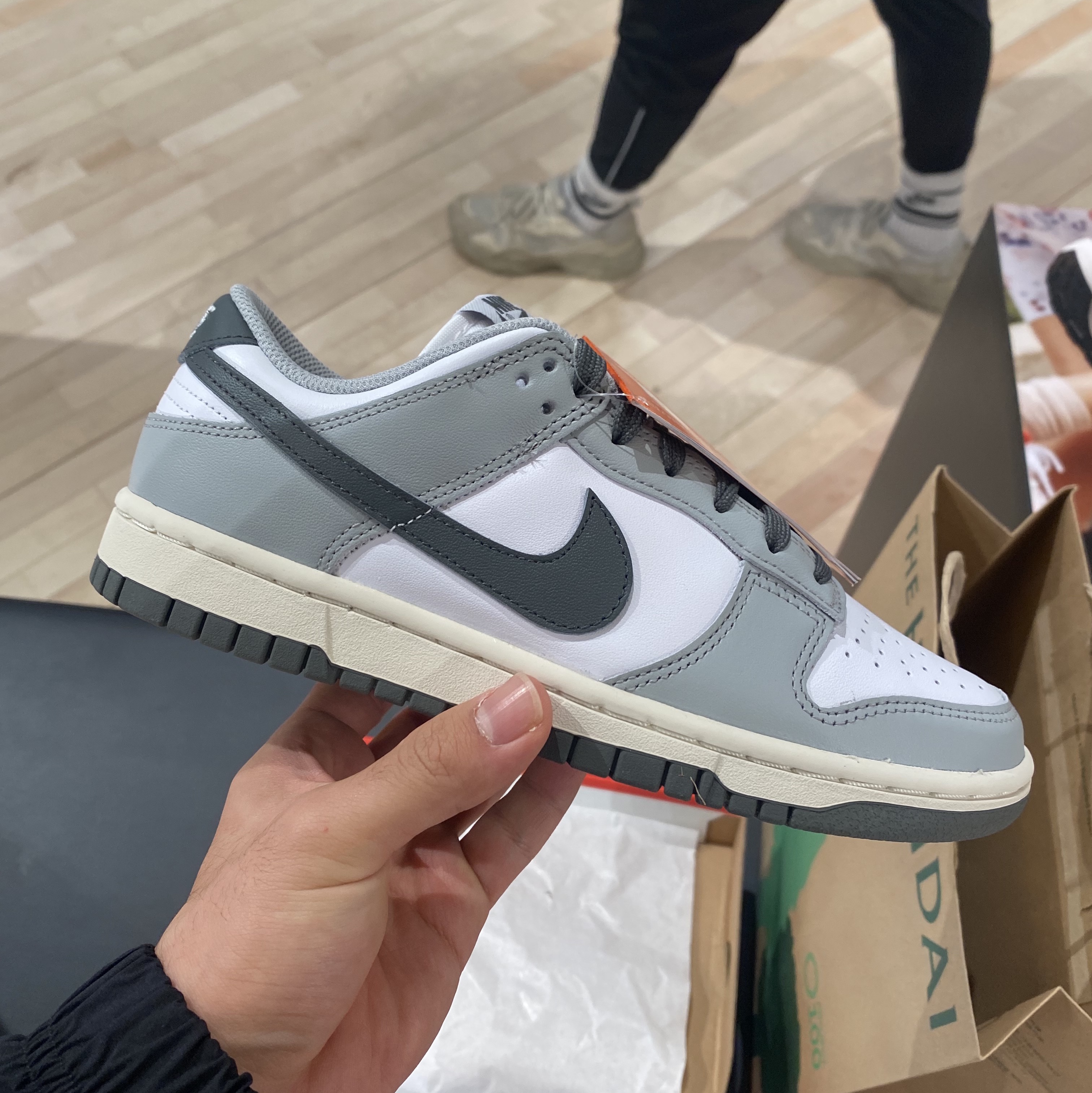(W) Nike Dunk Low Light Smoke Grey 착용 스타일