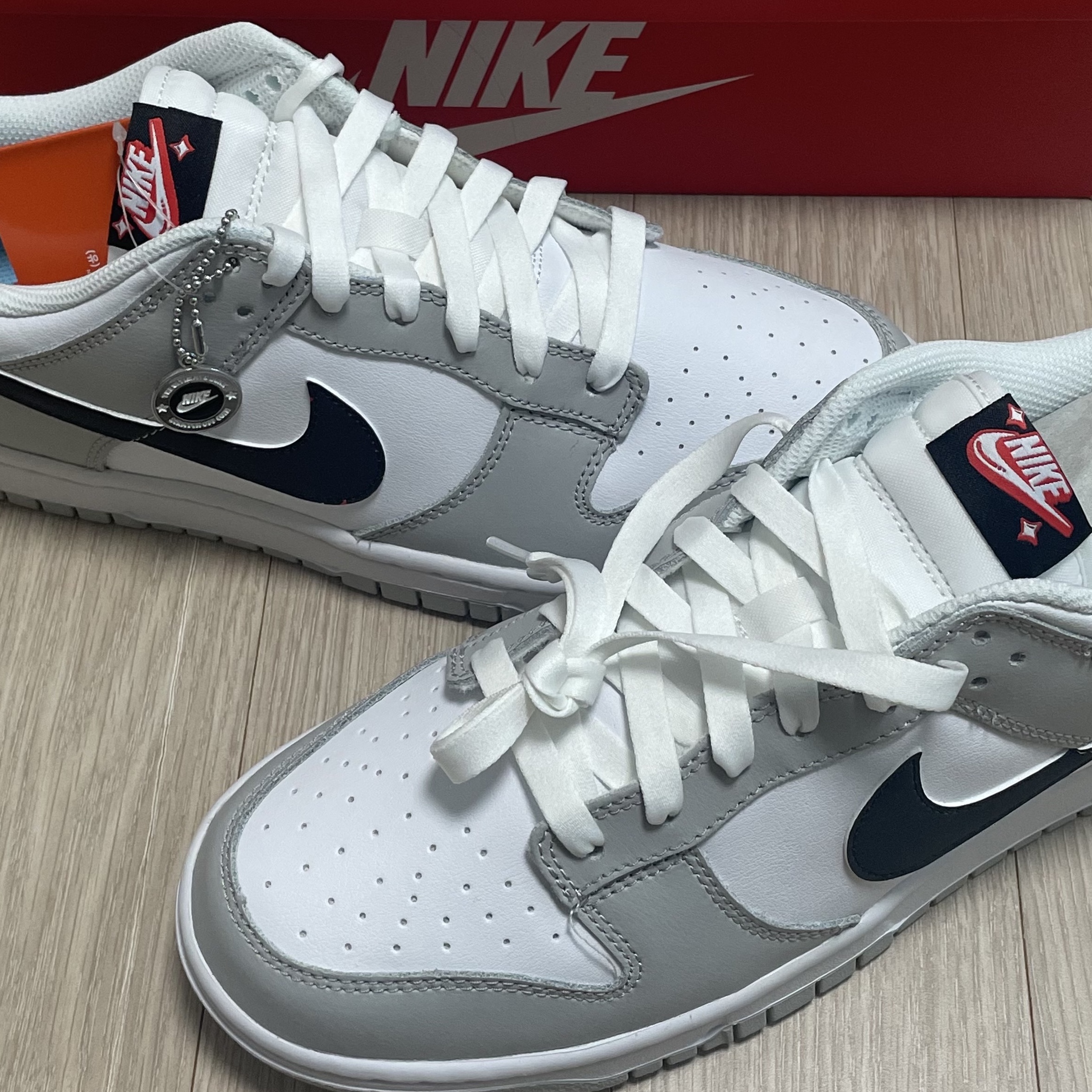 Nike Dunk Low Retro SE Jackpot Grey Fog 착용 스타일 - 2