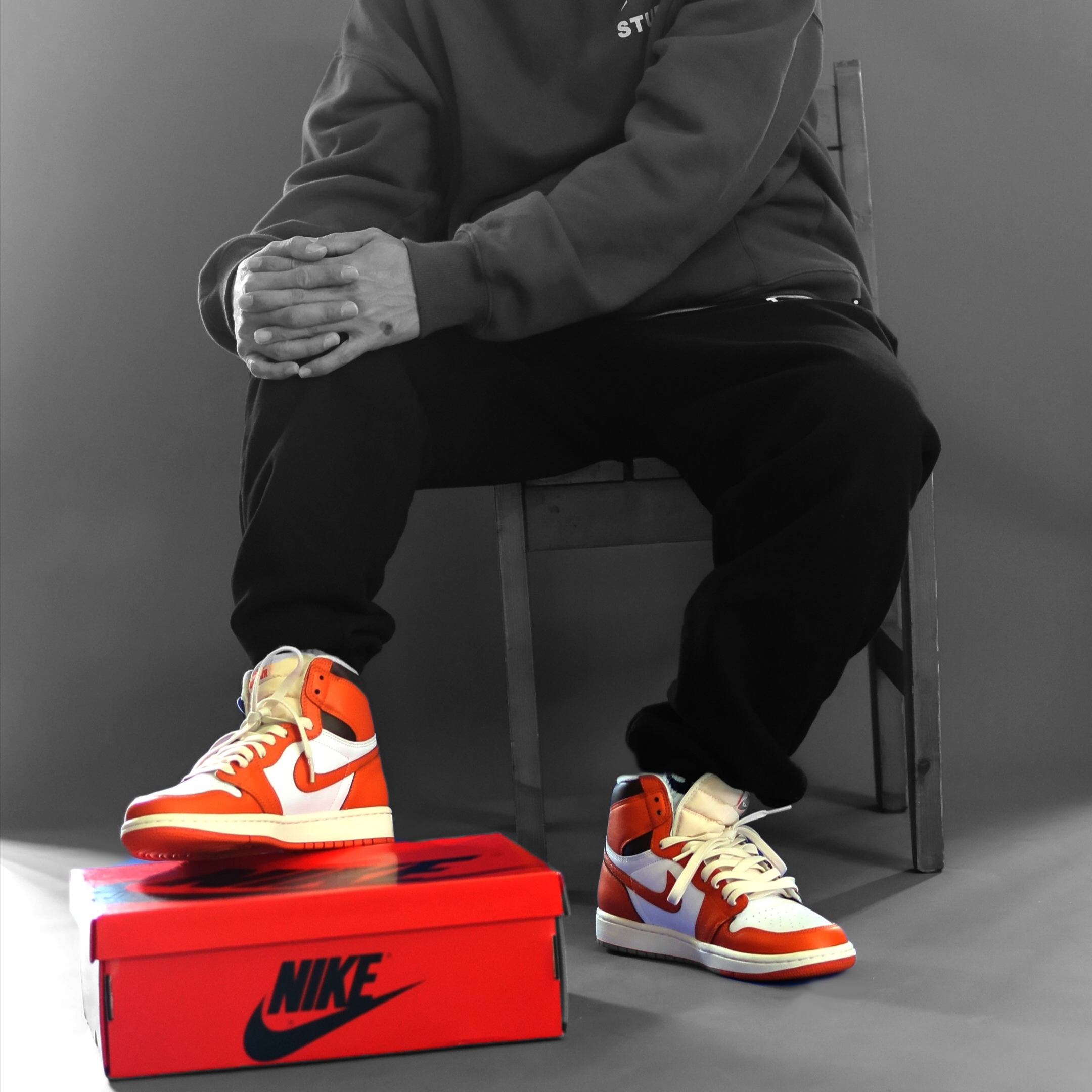 (W) Jordan 1 Retro High OG Starfish 착용 스타일