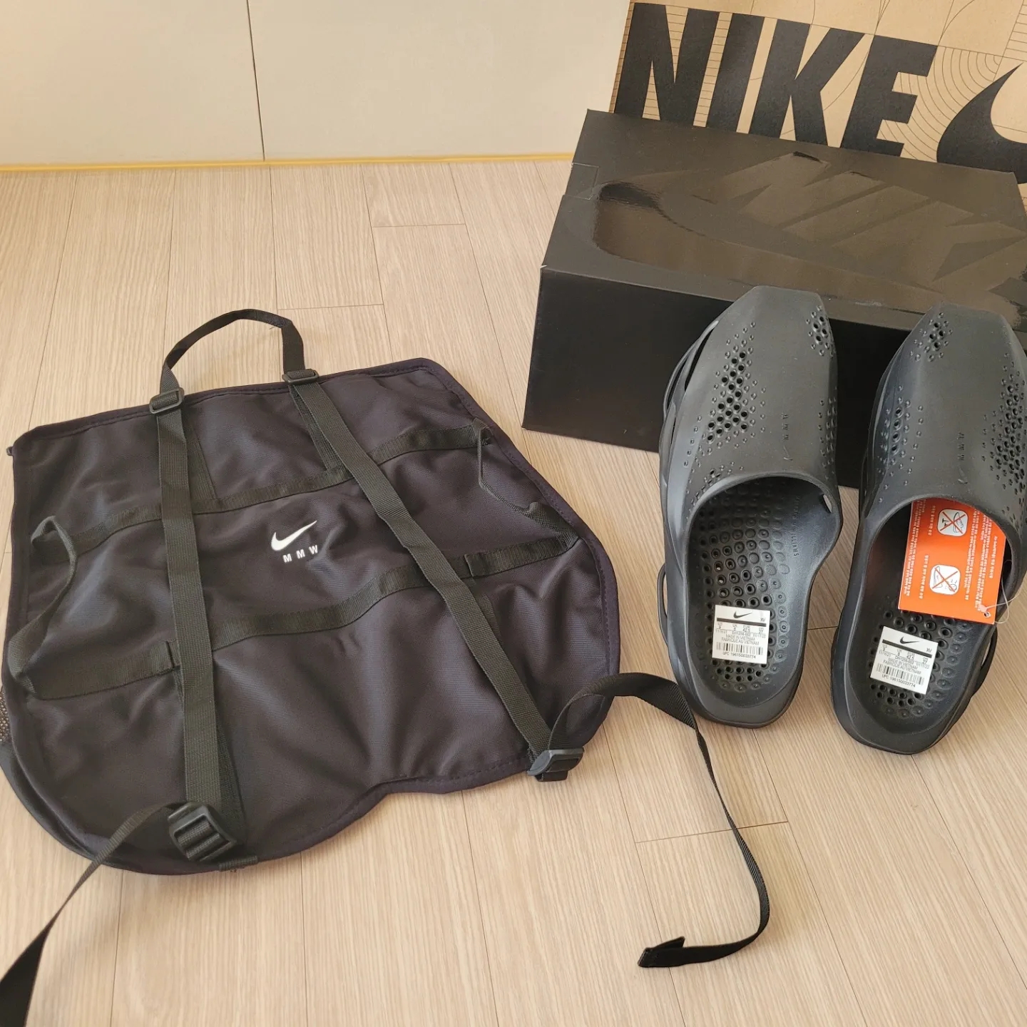 Nike x Matthew M Williams 005 Slide Black 착용 스타일 - 5