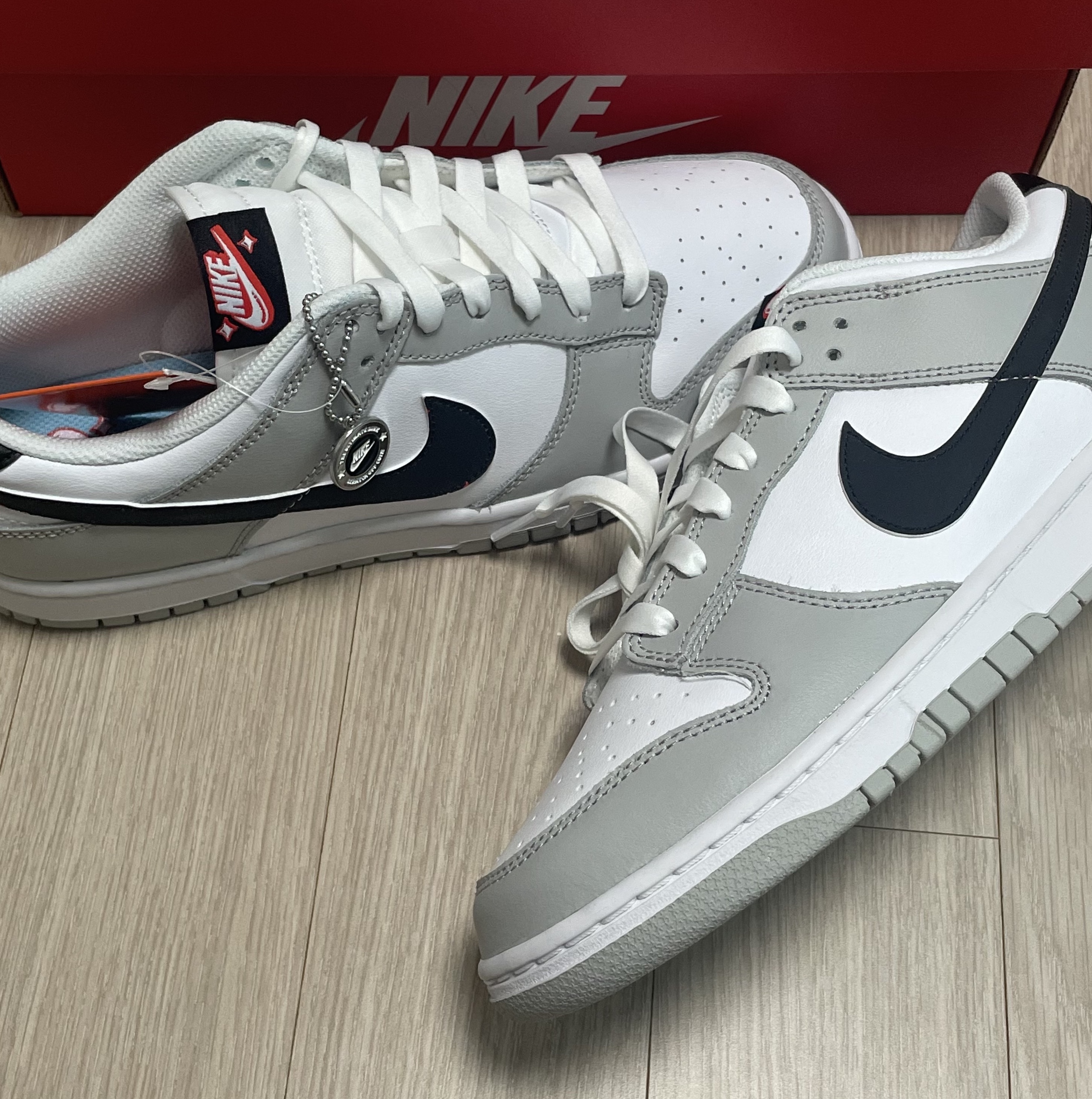 Nike Dunk Low Retro SE Jackpot Grey Fog 착용 스타일 - 3