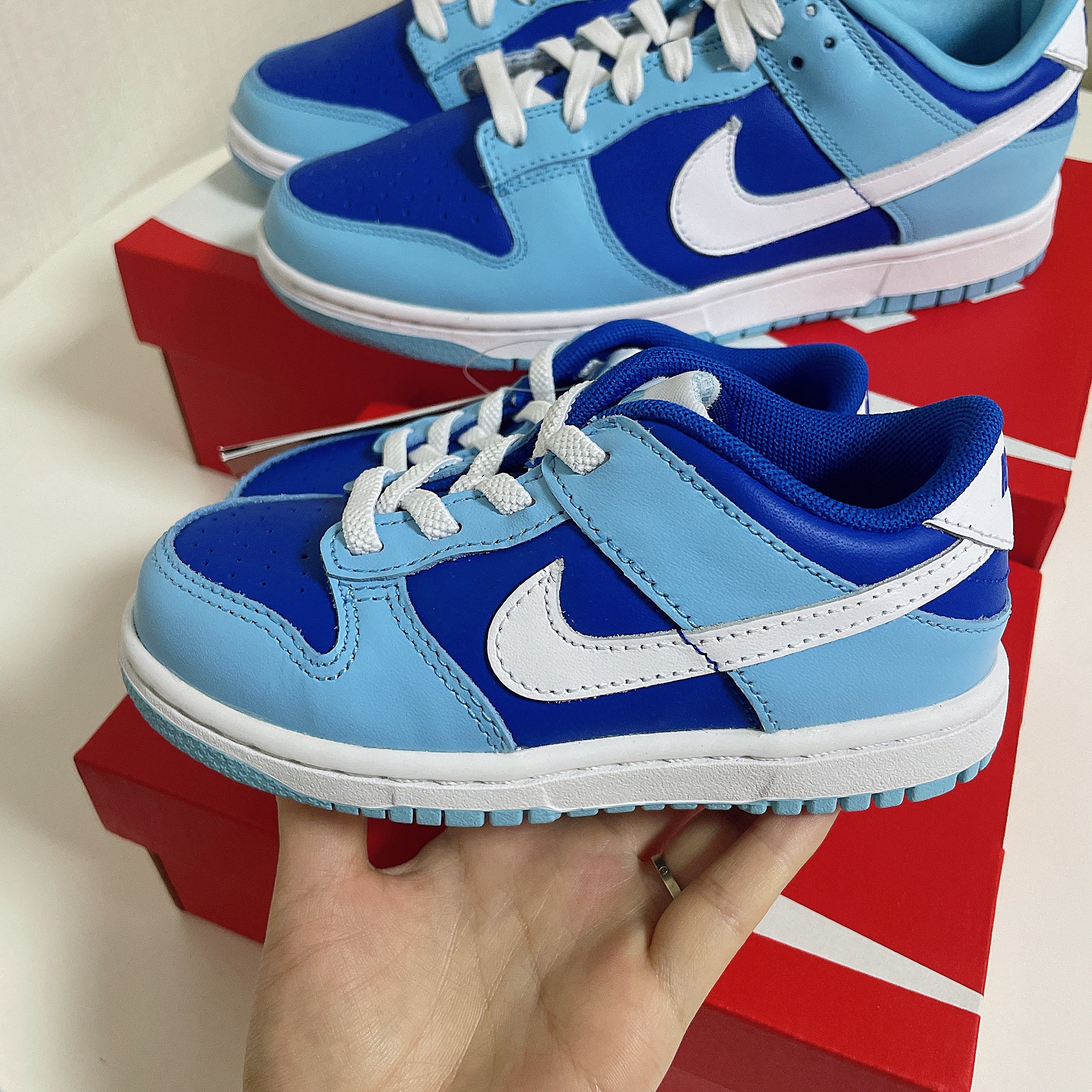 (TD) Nike Dunk Low Retro QS Argon, Nike Dunk Low Retro QS Argon 착용 스타일 - 2