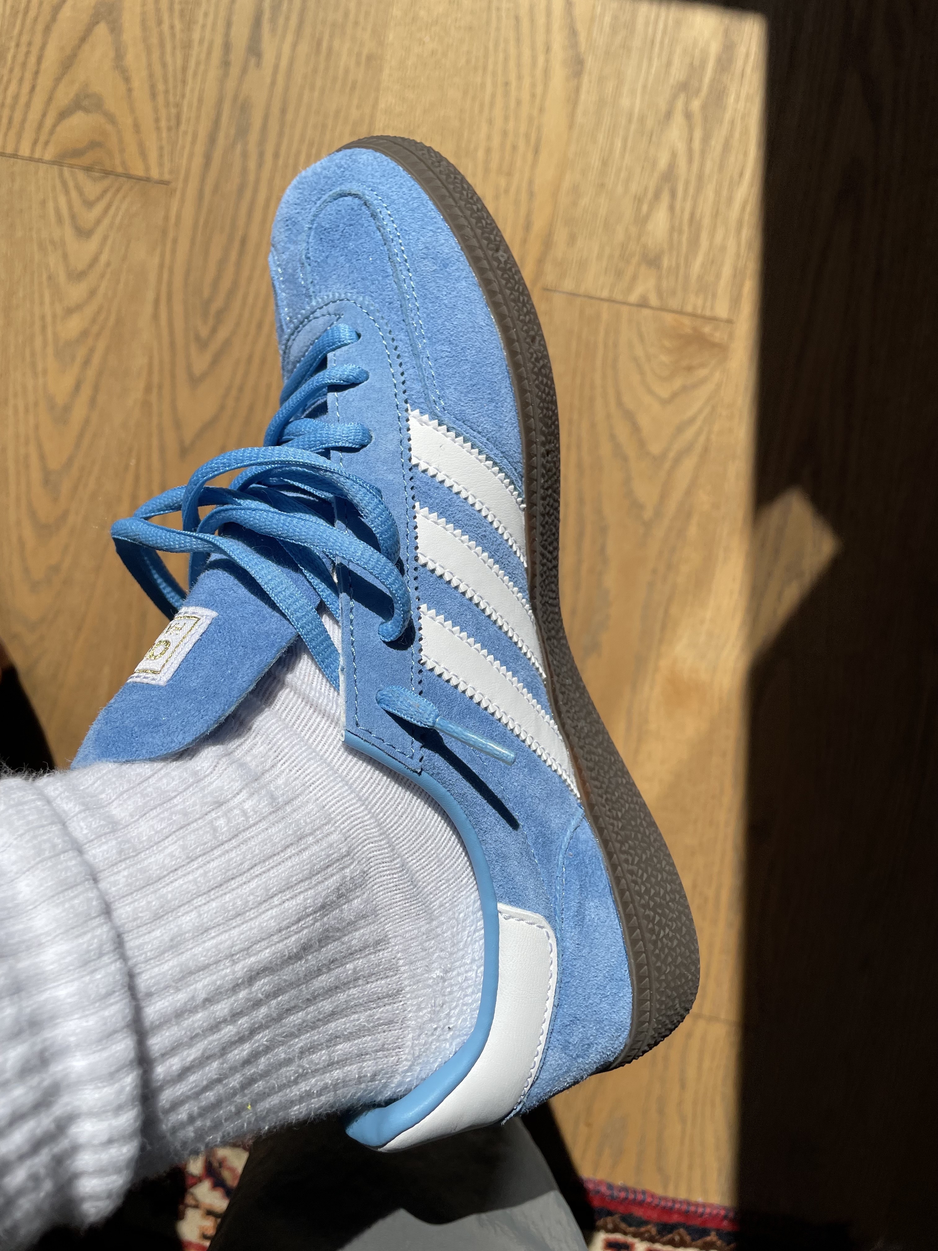 Adidas Spezial Handball Light Blue 착용 스타일 - 3