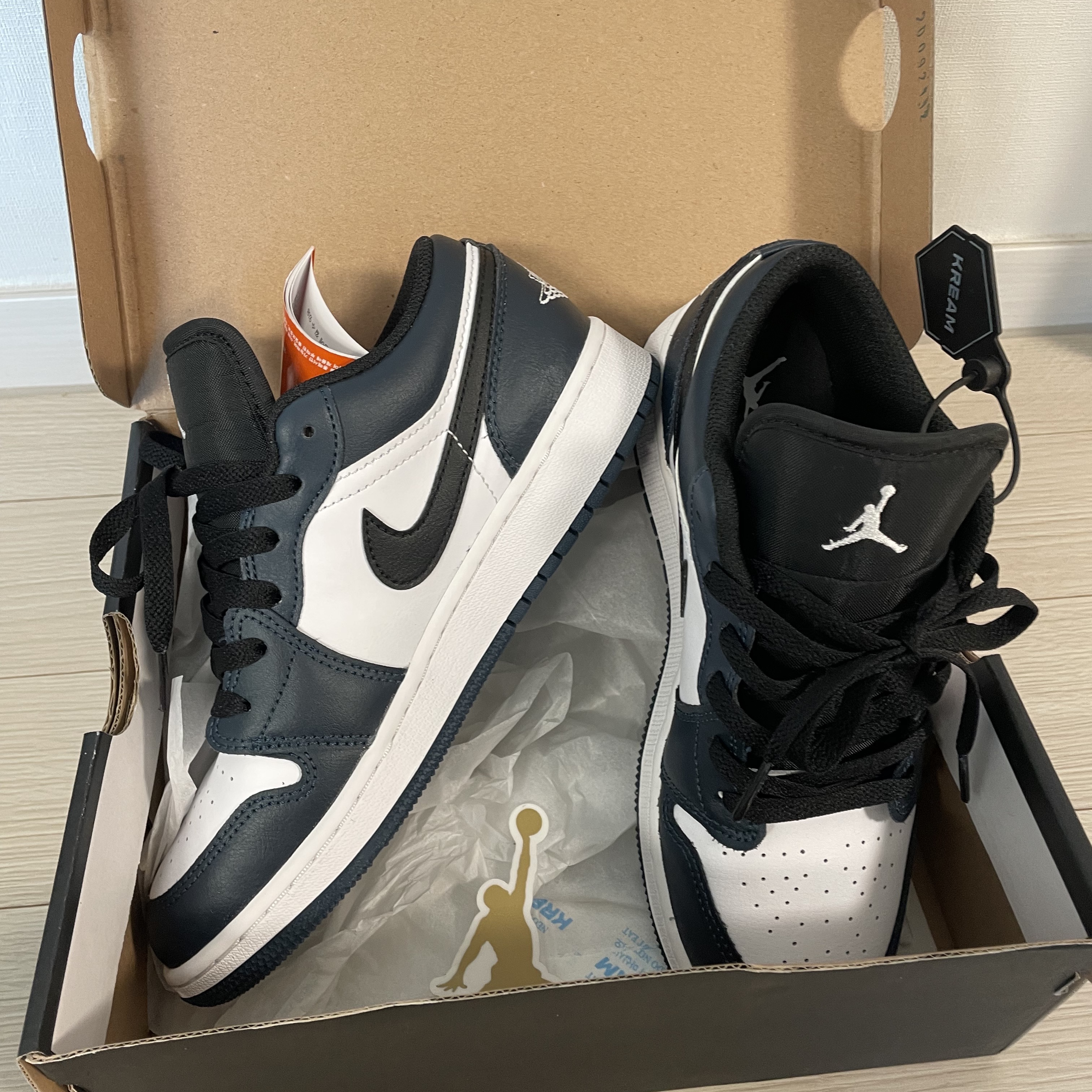(GS) Jordan 1 Low Armory Navy 착용 스타일 - 2