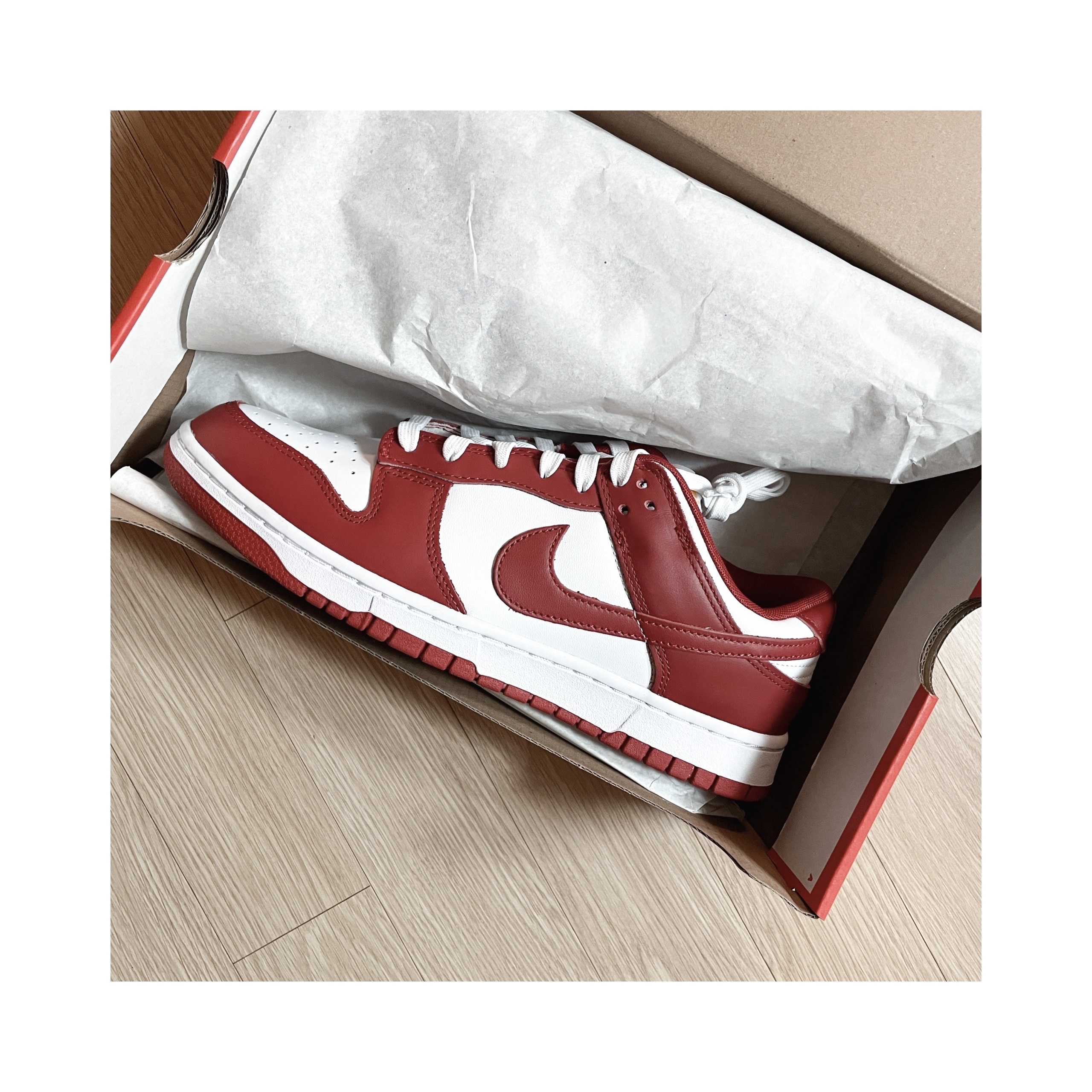 Nike Dunk Low Retro Gym Red 착용 스타일 - 2