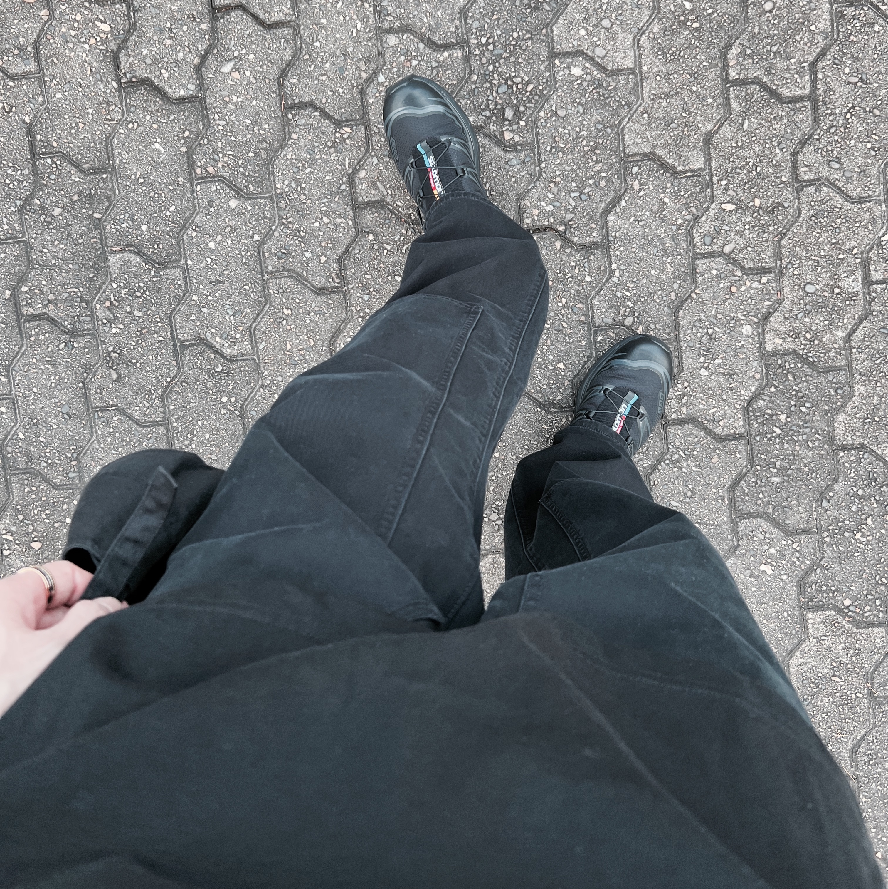 Salomon XT-6 ADV Black 착용 스타일 - 1