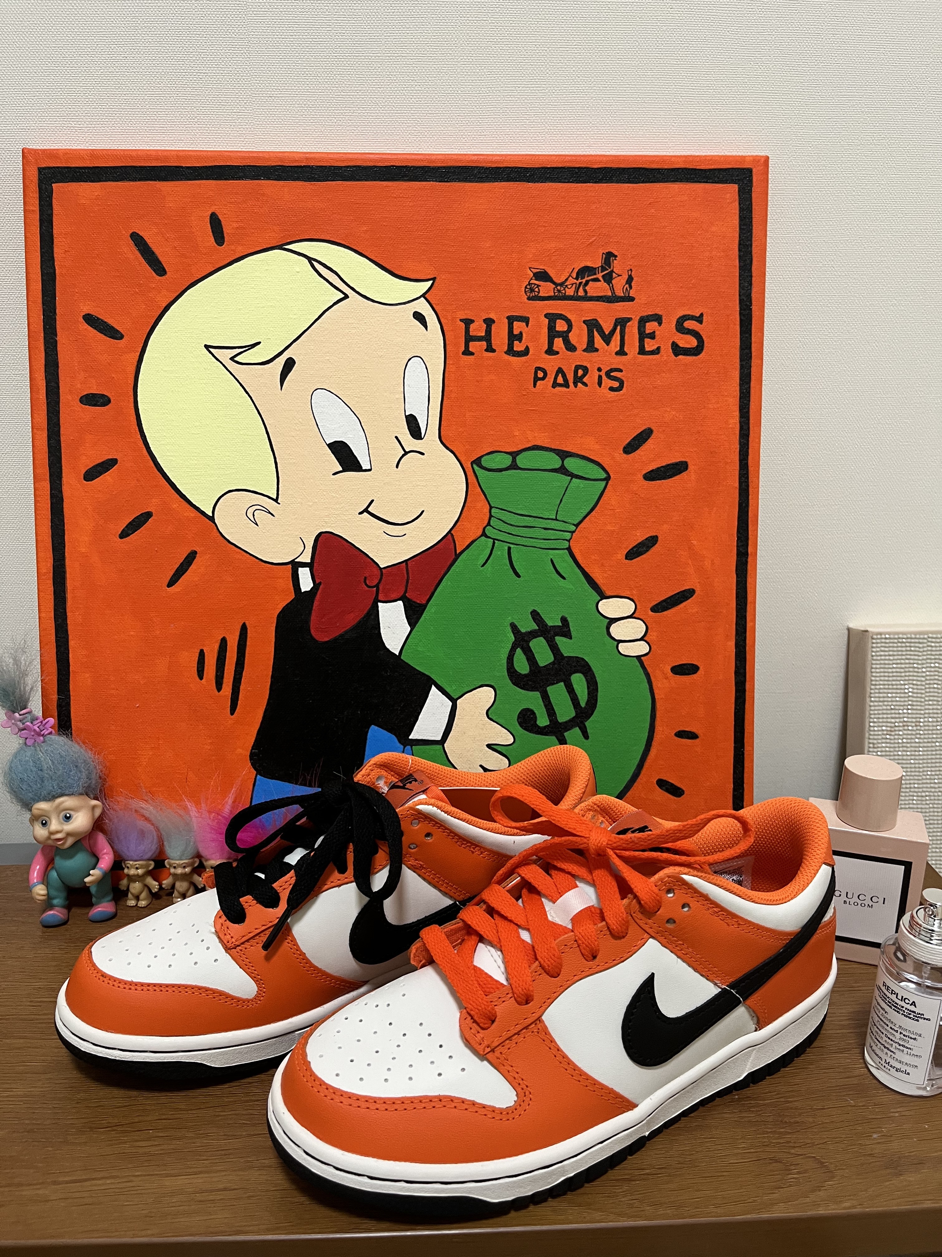 (GS) Nike Dunk Low Safety Orange 착용 스타일