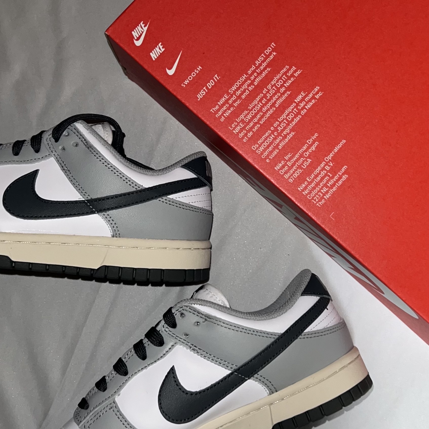 (W) Nike Dunk Low Light Smoke Grey 착용 스타일